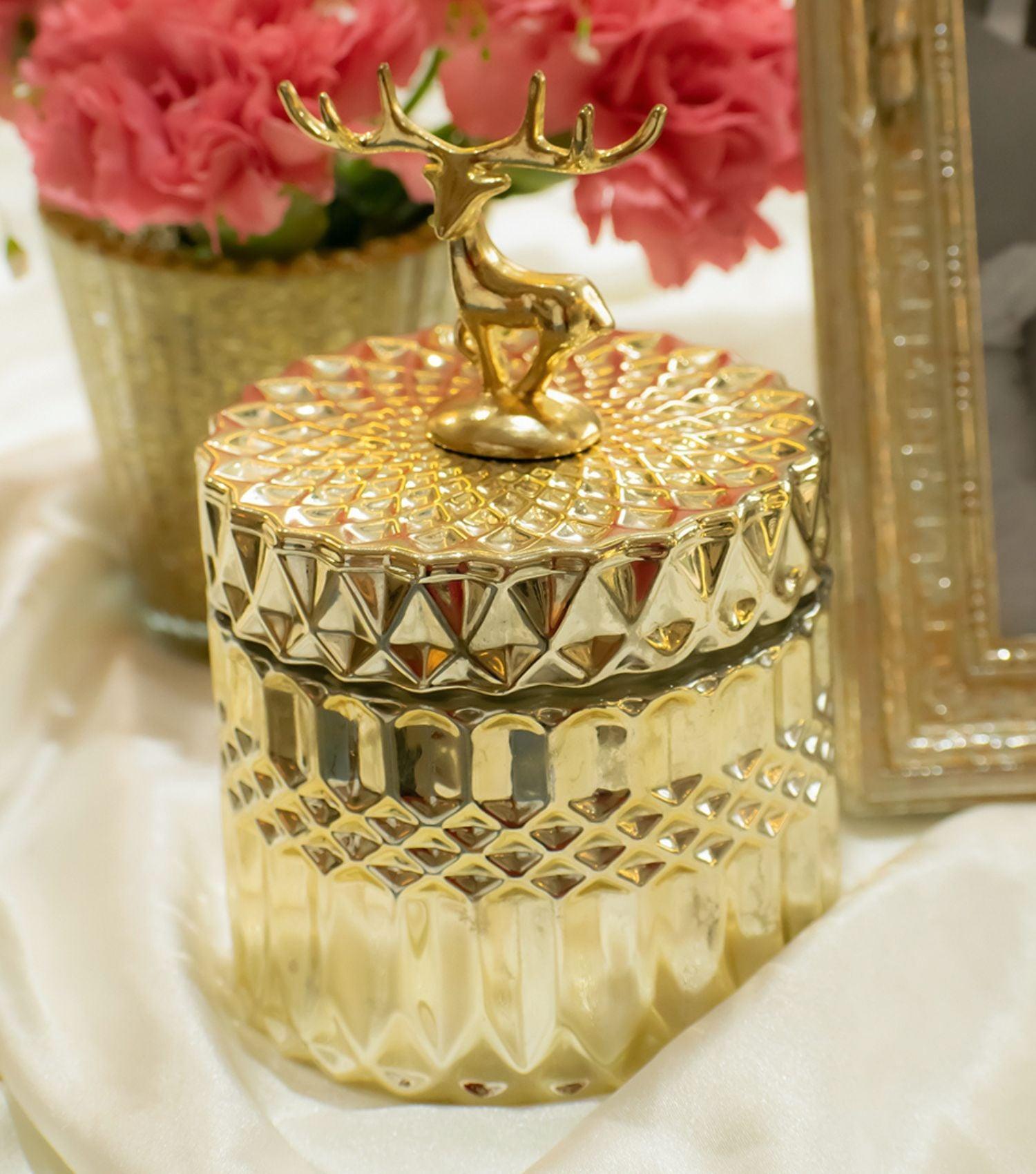 Deer Wax votive Gold - Elvy Lifestyle