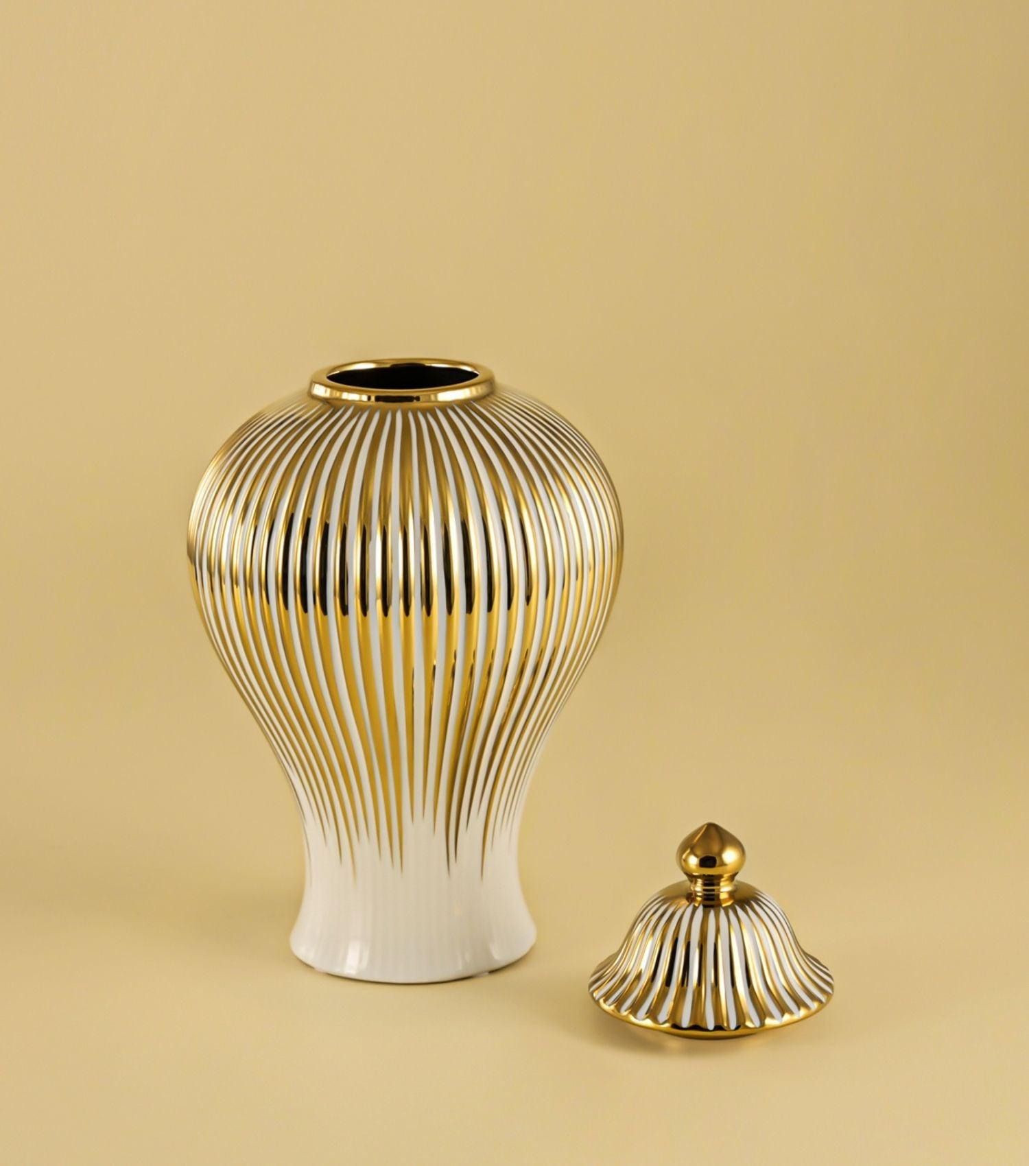 Gilded Serenity Jar Large - Elvy Lifestyle