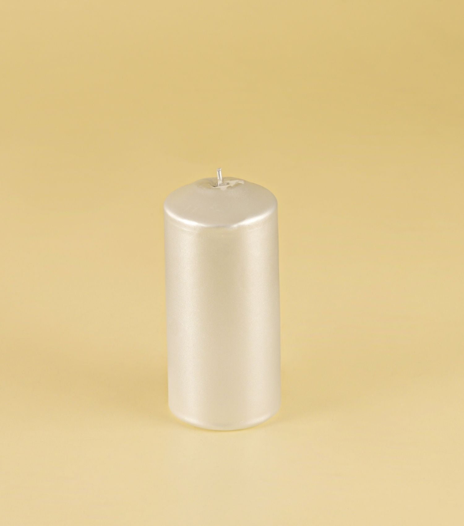 Pillar Candle silver 3x6"