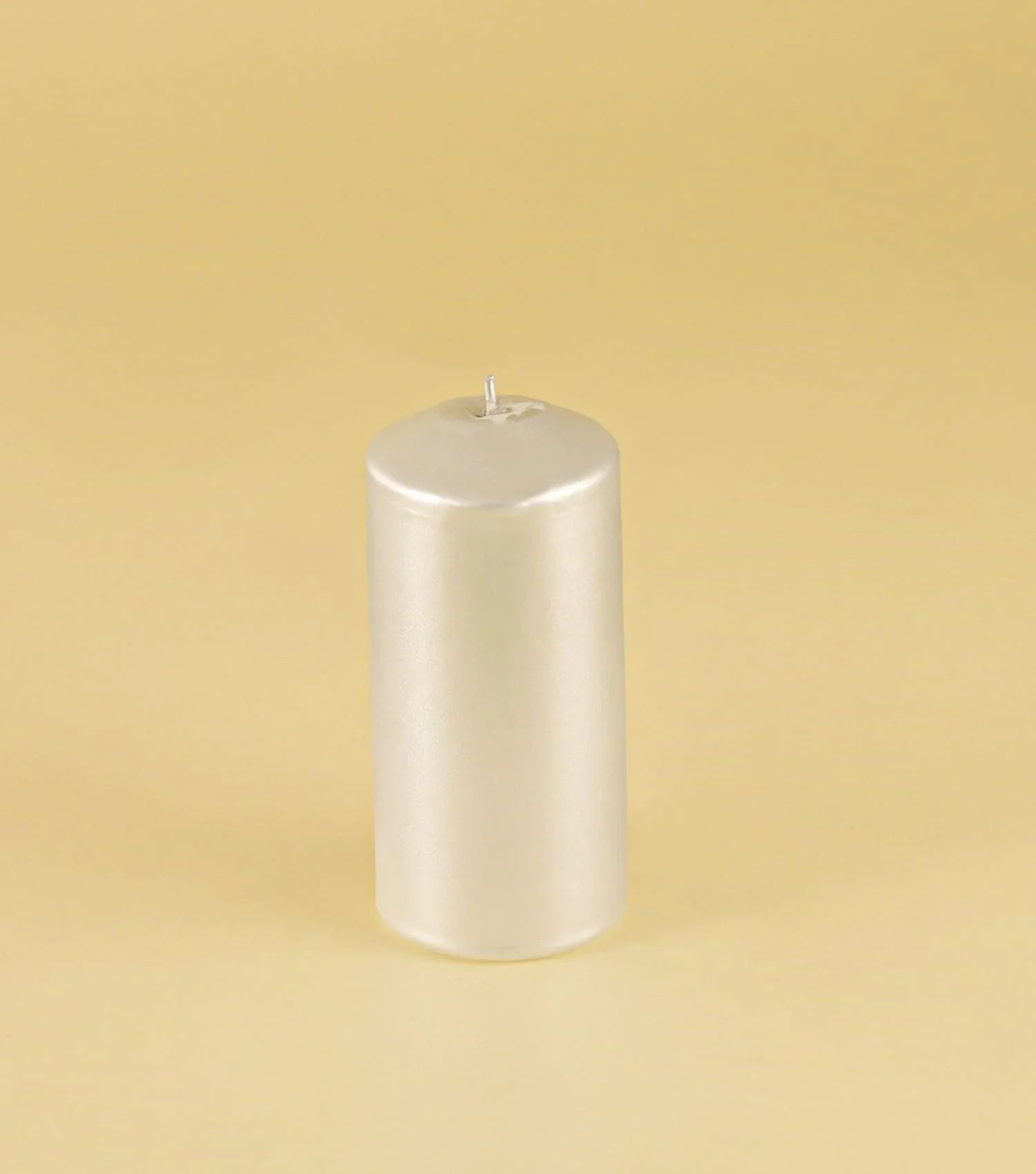 Pillar Candle silver 3x6" - Elvy Lifestyle