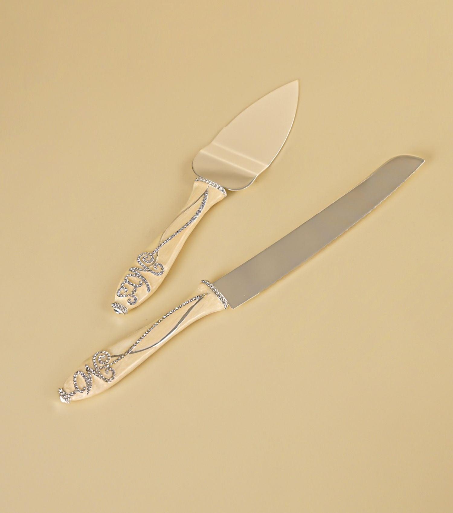 Ecstasy Cake Knife & Server Set - Elvy Lifestyle