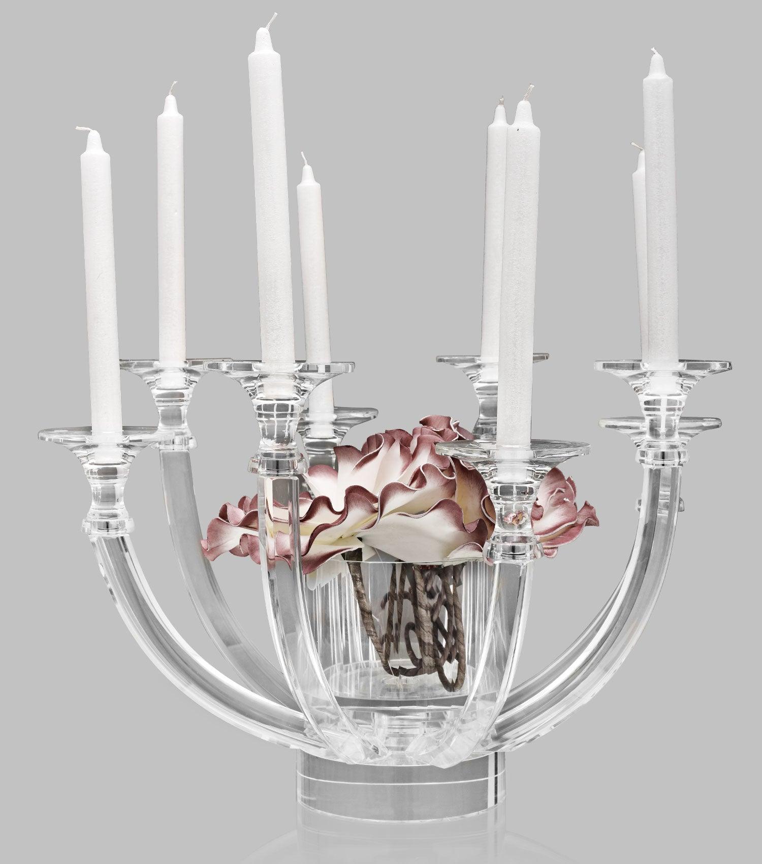Crystal Candle Holder and Vase - Elvy Lifestyle