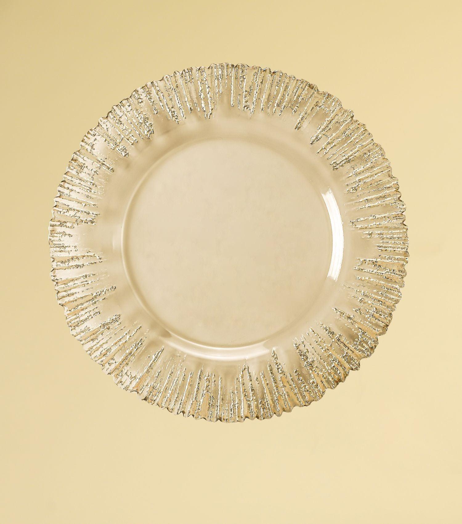 Atlas Charger Plate Silver - Elvy Lifestyle