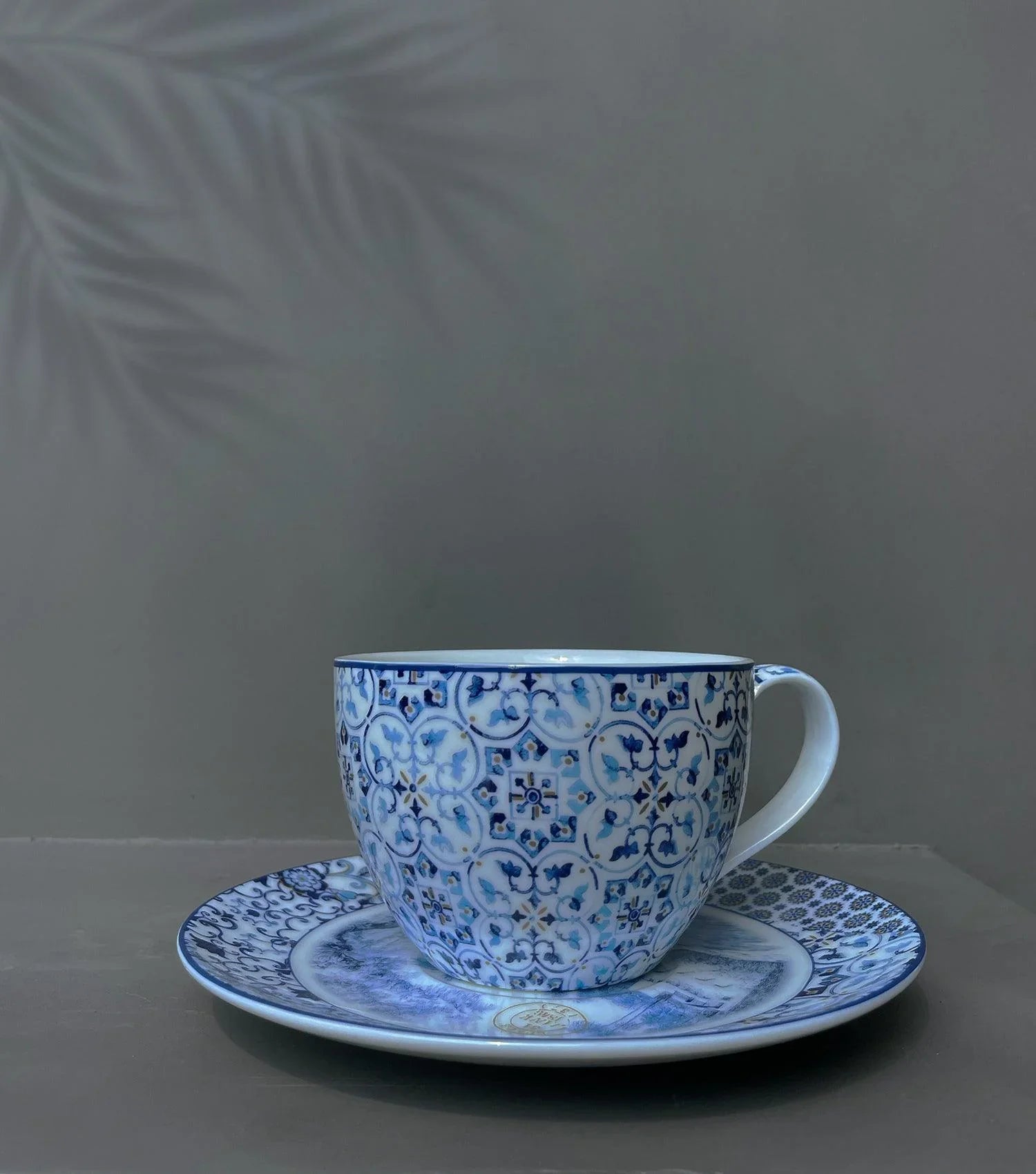 Indigo Cup and Saucer Set - Elvy Lifestyle