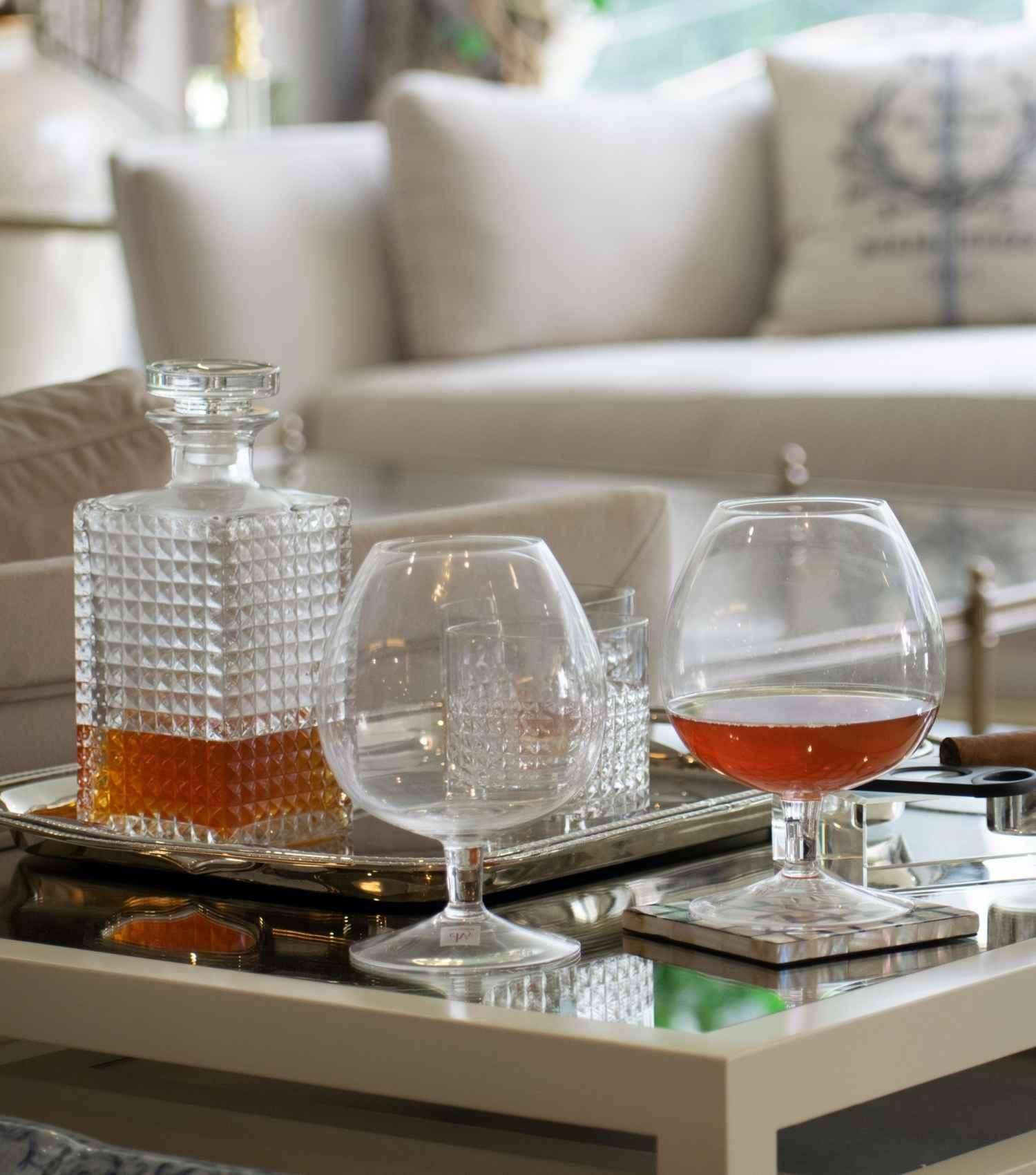 Empire cognac glasses set of 6 - Elvy Lifestyle