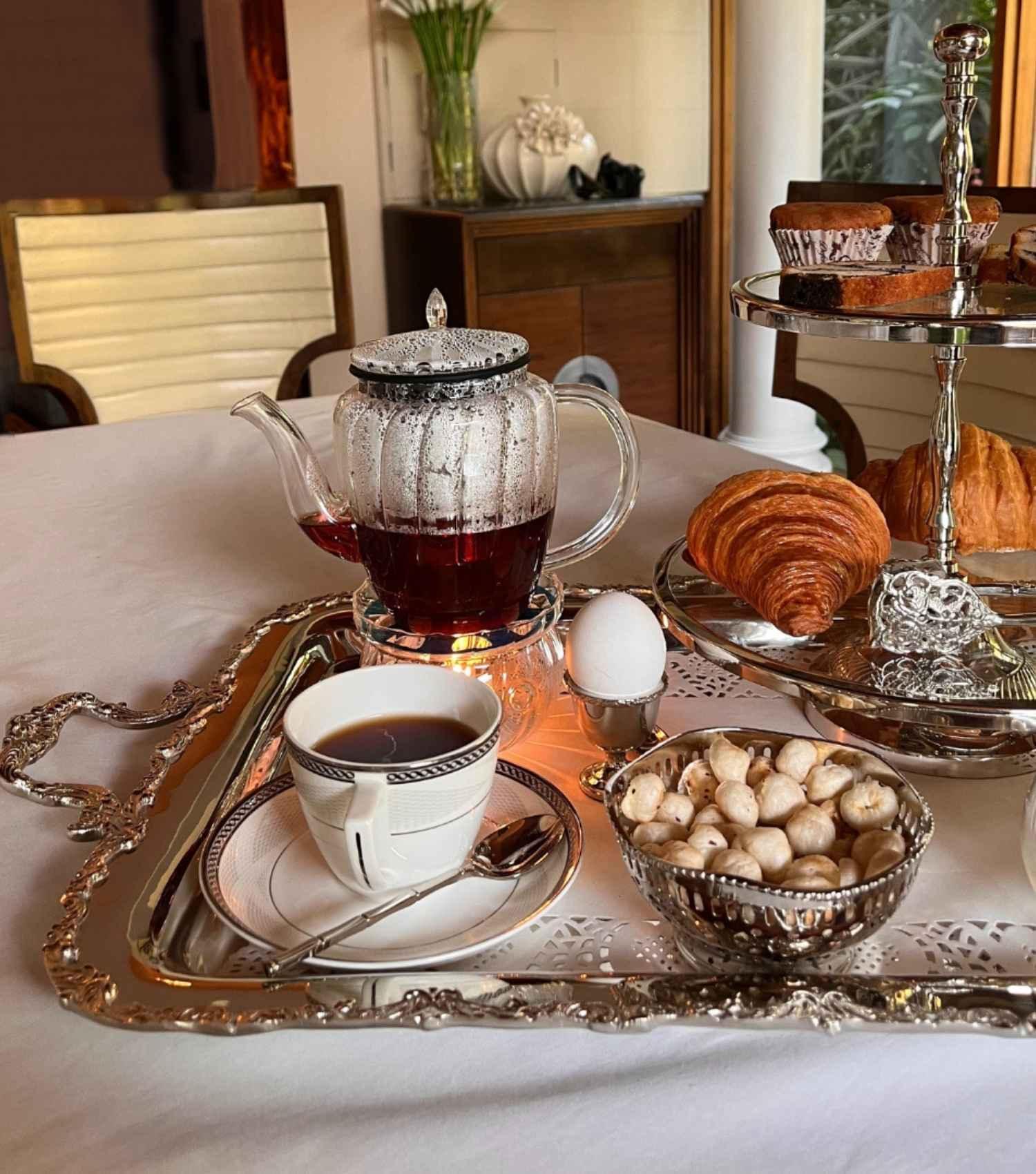 Borosilicate Teapot With warmer - Elvy Lifestyle