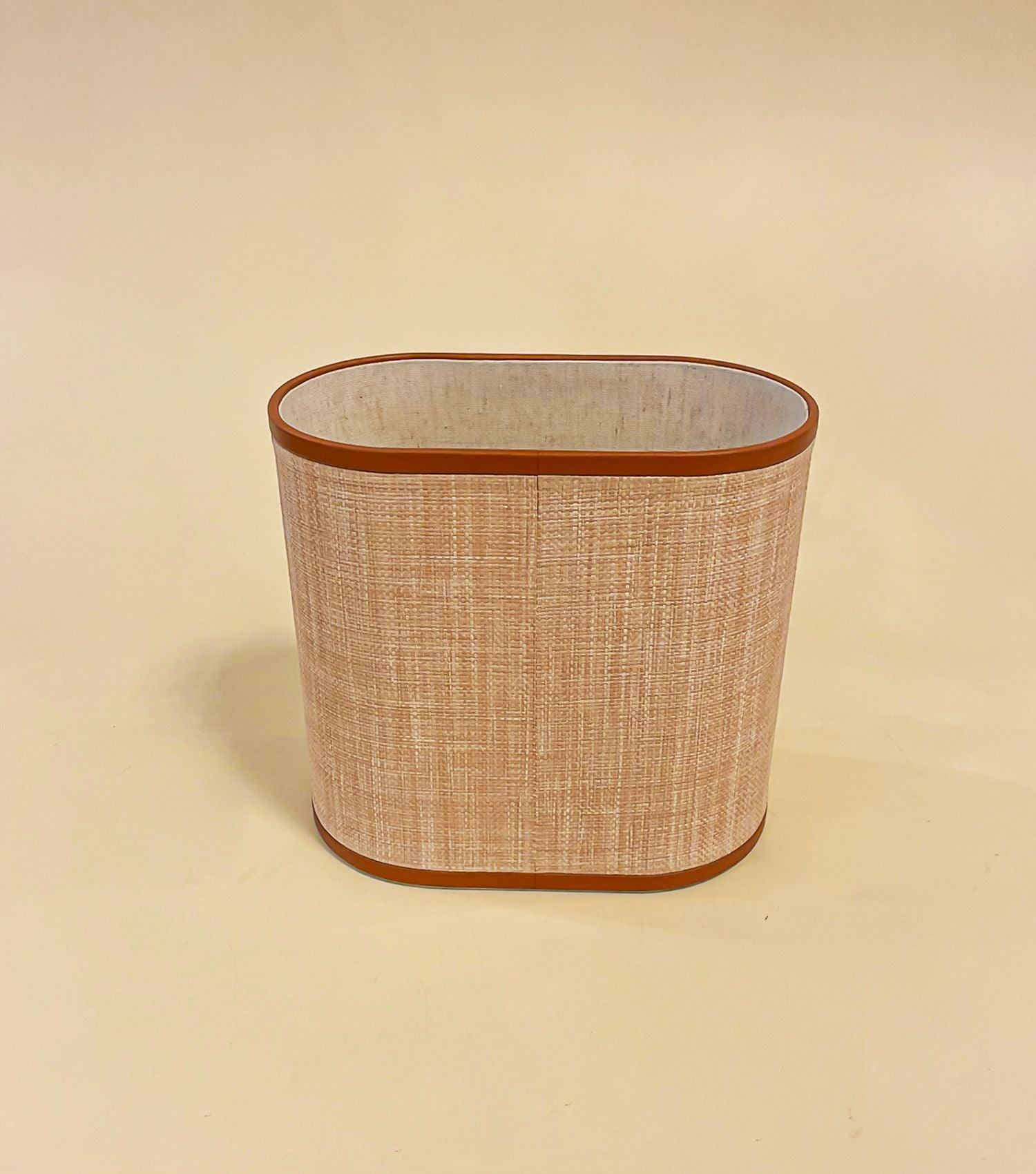 Raffia Waste Bin - Elvy Lifestyle