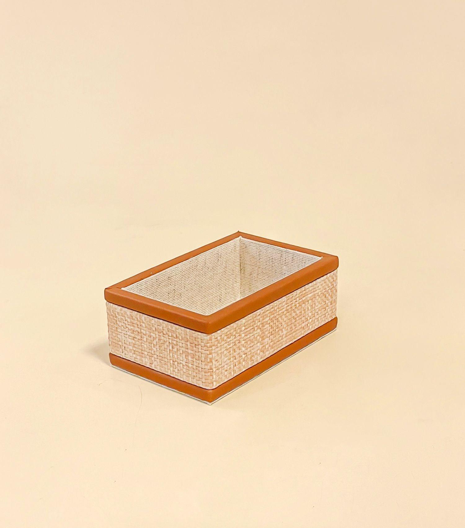 Raffia visiting card holder - Elvy Lifestyle