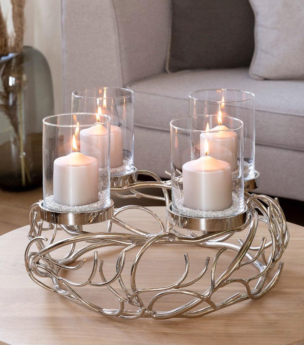 Ramus Wreath Candle holder - Elvy Lifestyle
