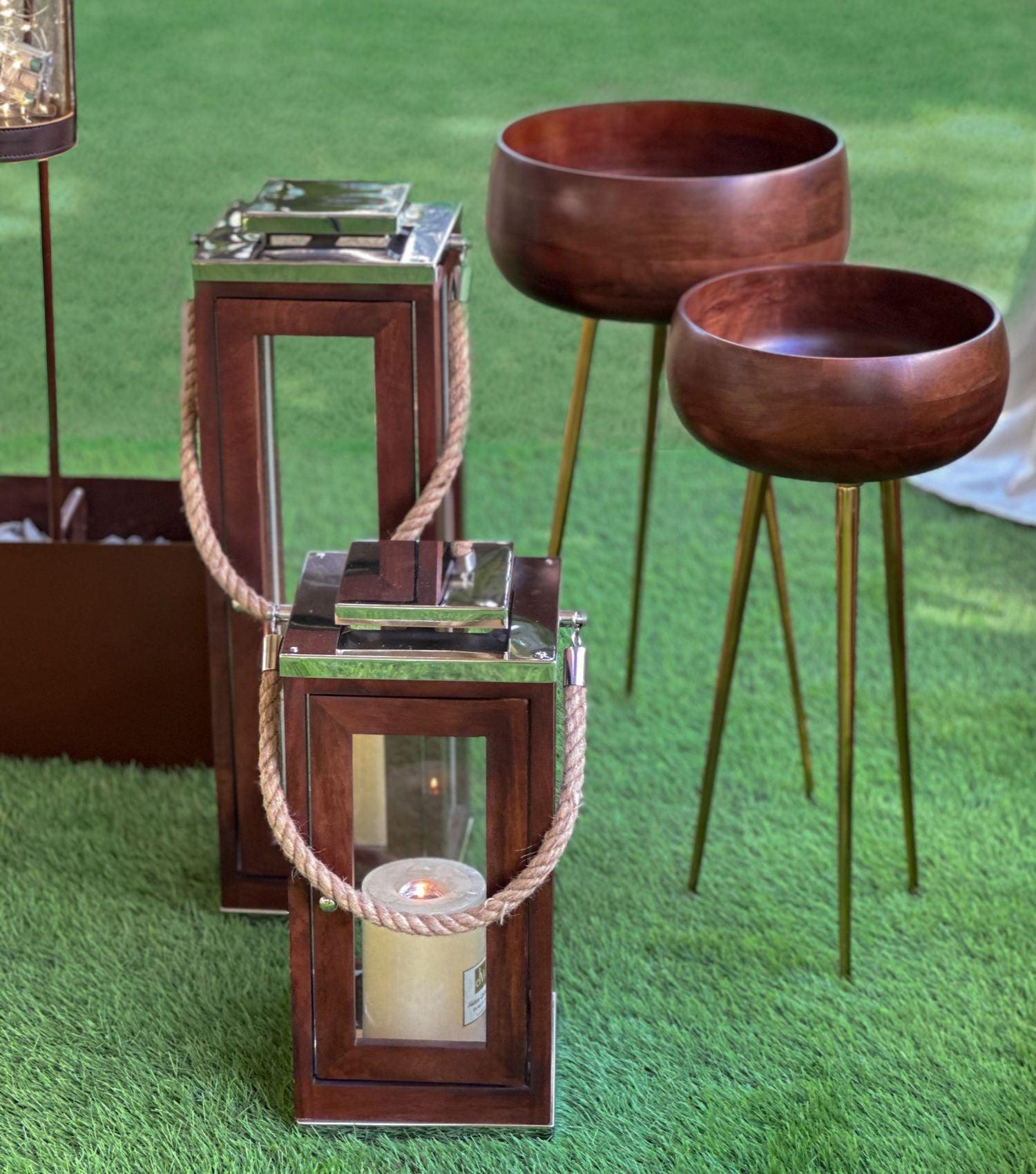 Walnut Stand Large - Elvy Lifestyle
