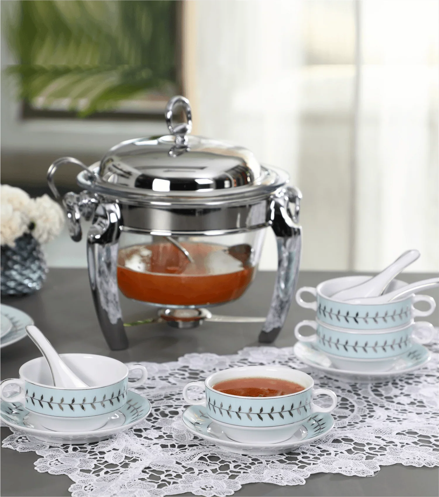Rosemary Soup Set with Spoon - Elvy Lifestyle