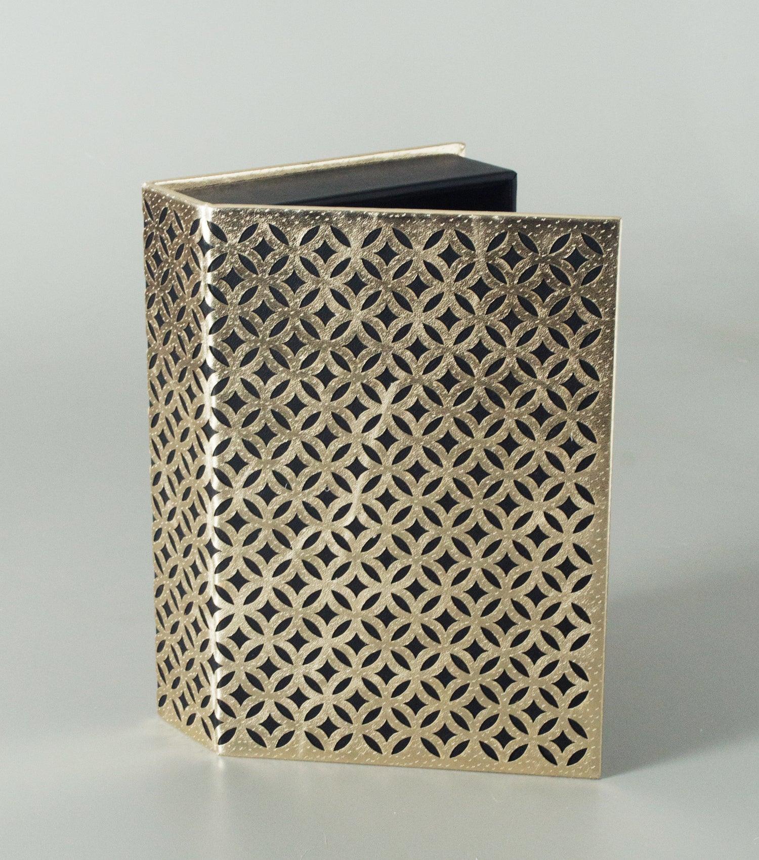 Fretwork Book Cover in Black - Elvy Lifestyle