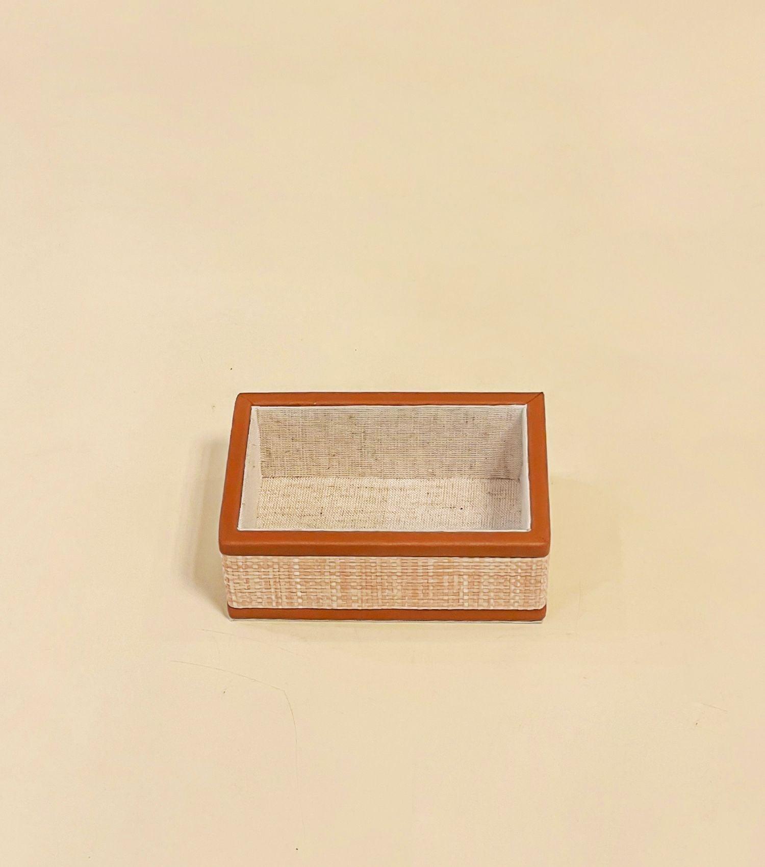 Raffia visiting card holder - Elvy Lifestyle