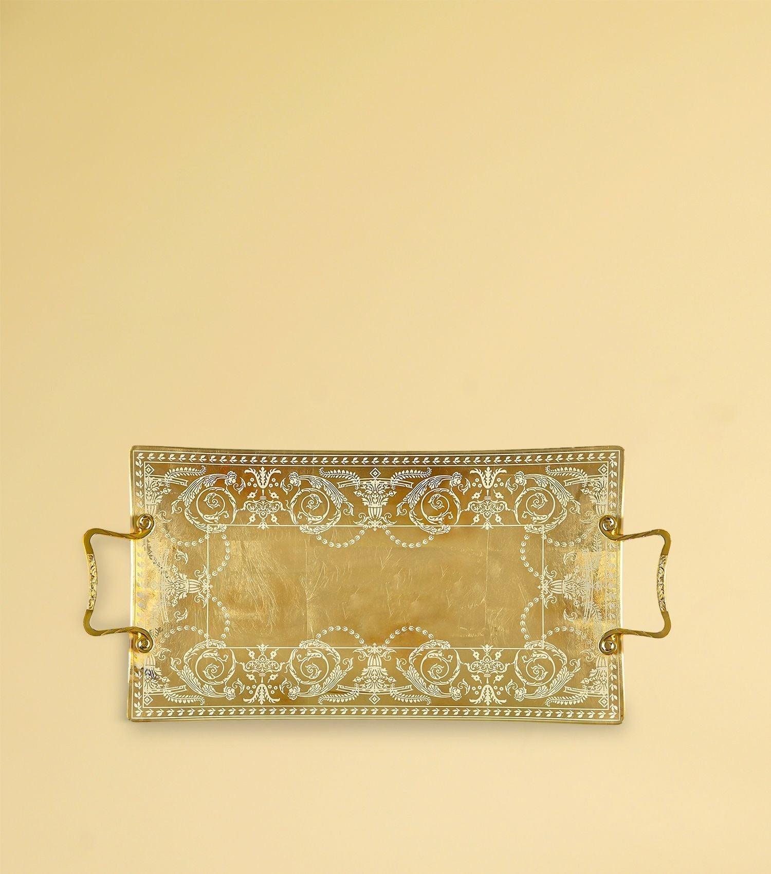 La Perla Tray Gold - Elvy Lifestyle