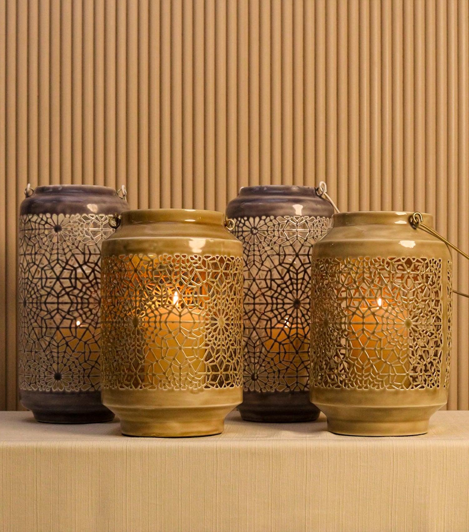 Galaxy Fretwork Lantern - Elvy Lifestyle