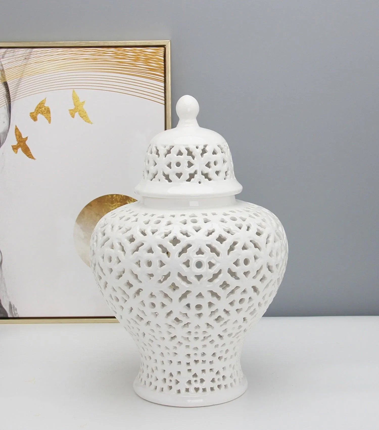 Lattice jar - Elvy Lifestyle