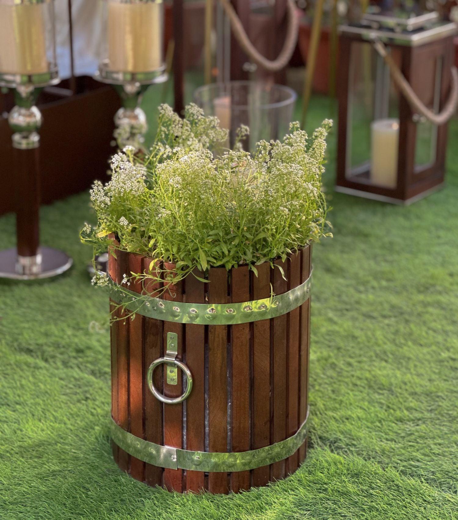 Walnut planter - Elvy Lifestyle