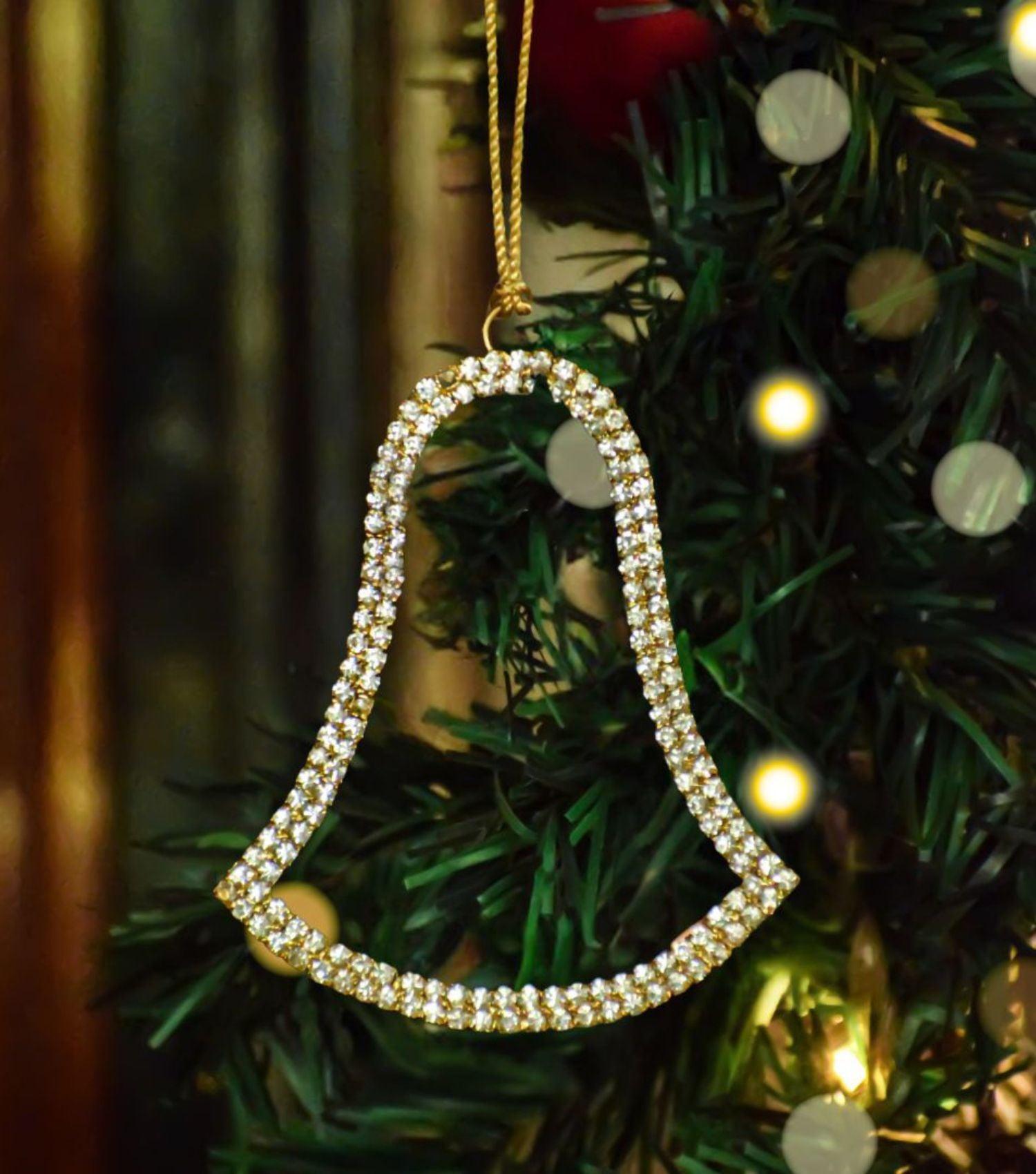 X Mas Beaded Bell Ornament - Elvy Lifestyle