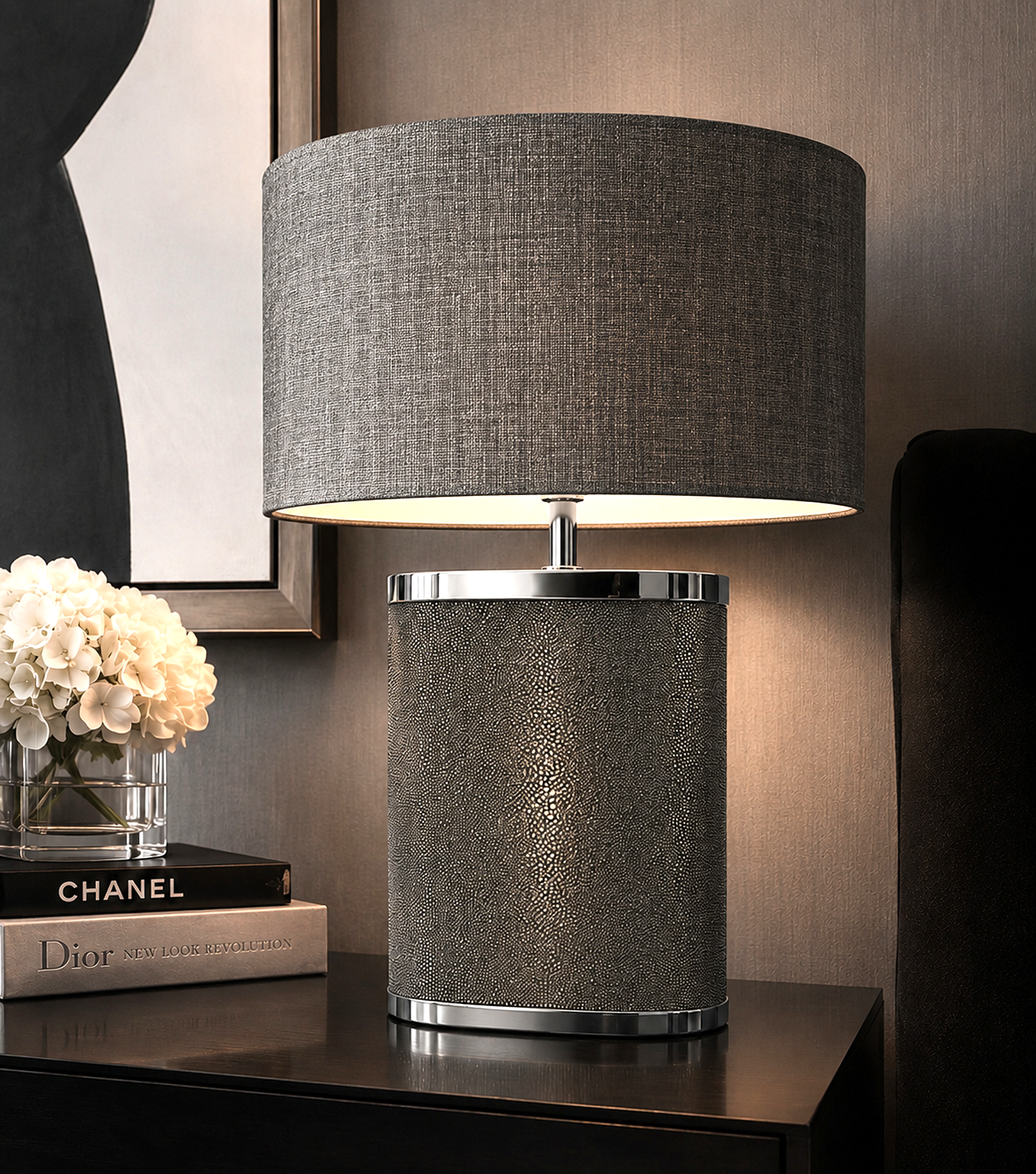Stingray Table Lamp - Sage Grey
