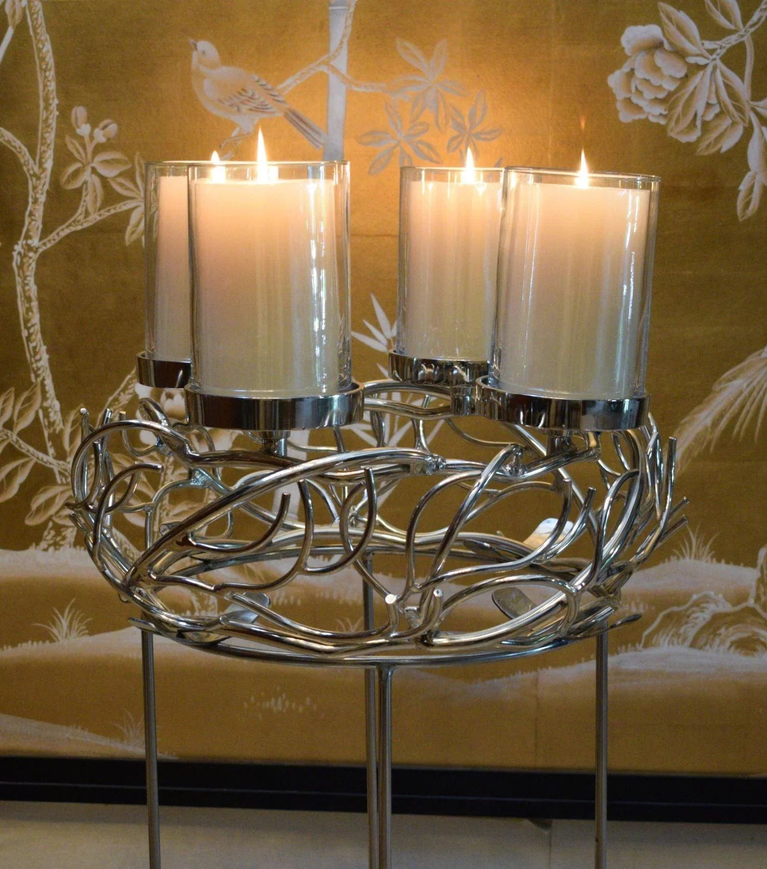 Ramus Wreath Candle holder - Elvy Lifestyle
