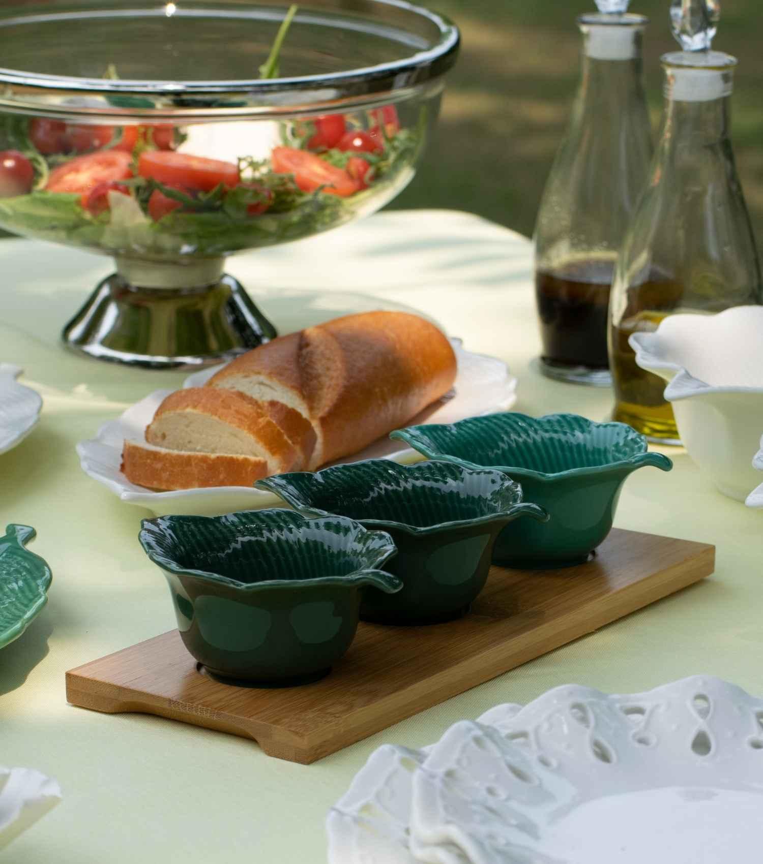 Tropical Leaf Appetizer set - Elvy Lifestyle