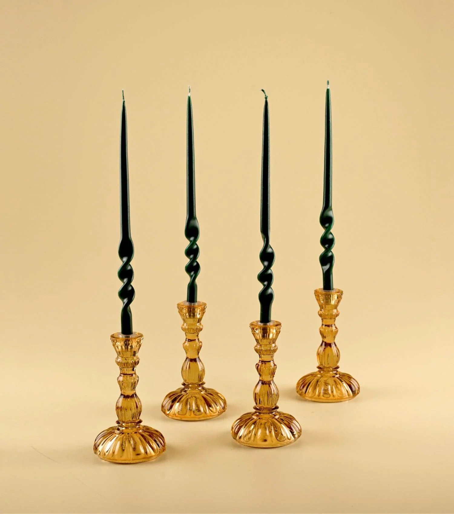 Alfa Taper Candle Green Set of 4 - Elvy Lifestyle