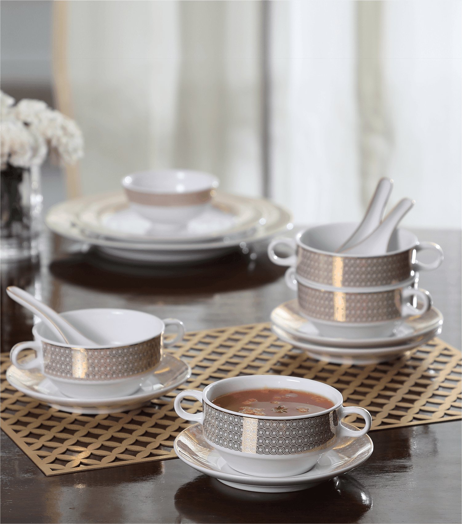Maddisson Soup Set With Spoon - Elvy Lifestyle