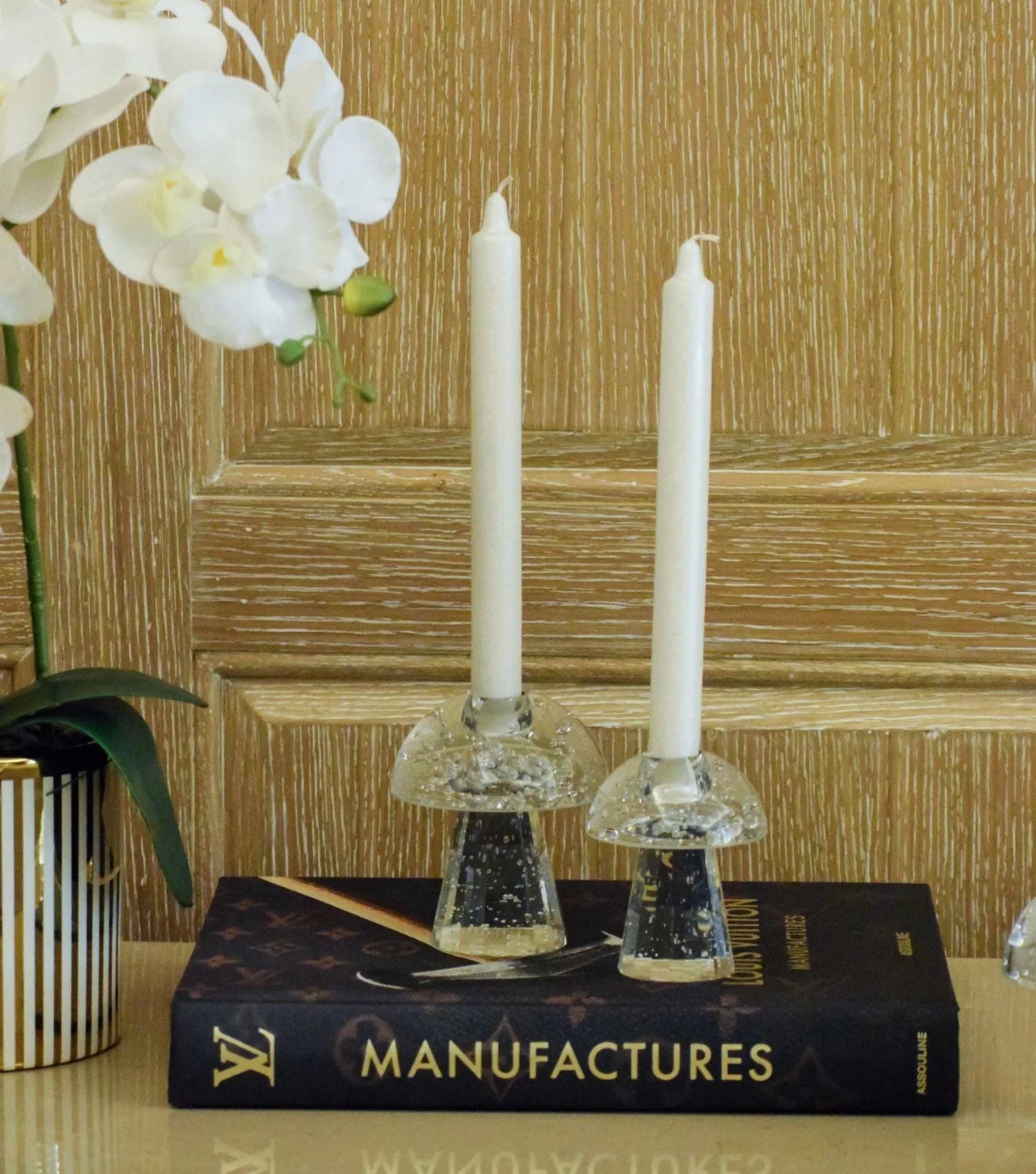 Bubble Mushroom Taper Holder Small - Elvy Lifestyle