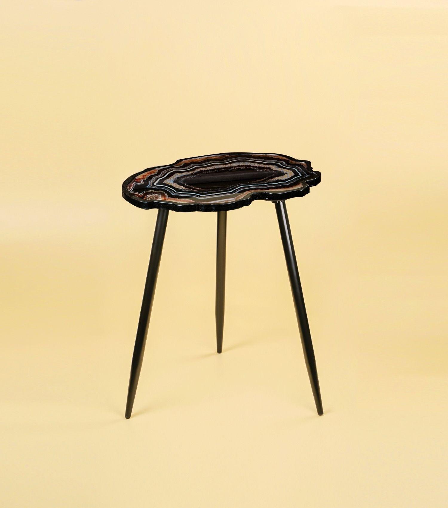 Reza Side Table Black - Elvy Lifestyle