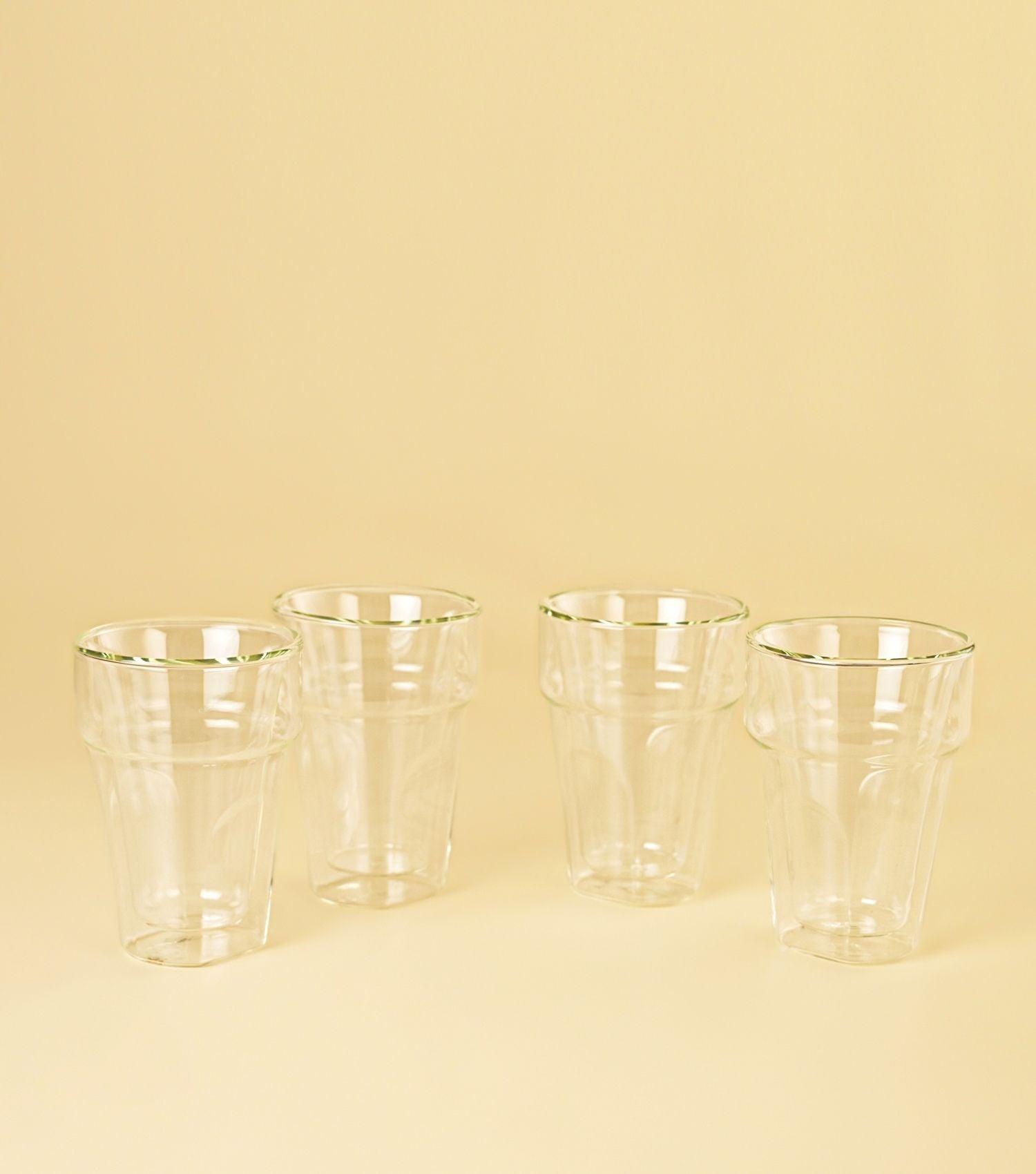 Double Walled Glasses Set of 4 - Elvy Lifestyle