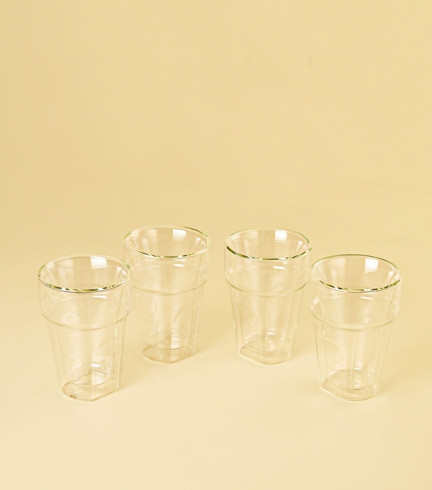 Double Walled Glasses Set of 4 - Elvy Lifestyle