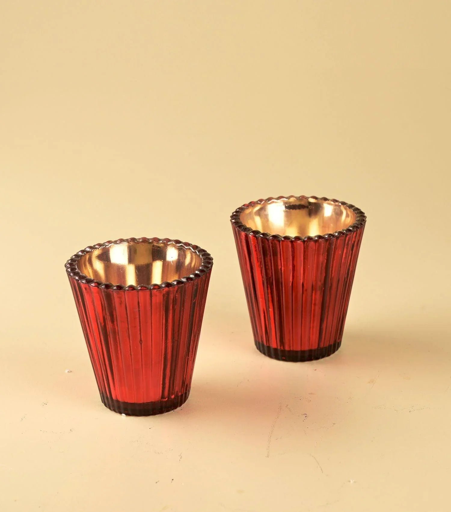 Glow votive Red set of 2 - Elvy Lifestyle