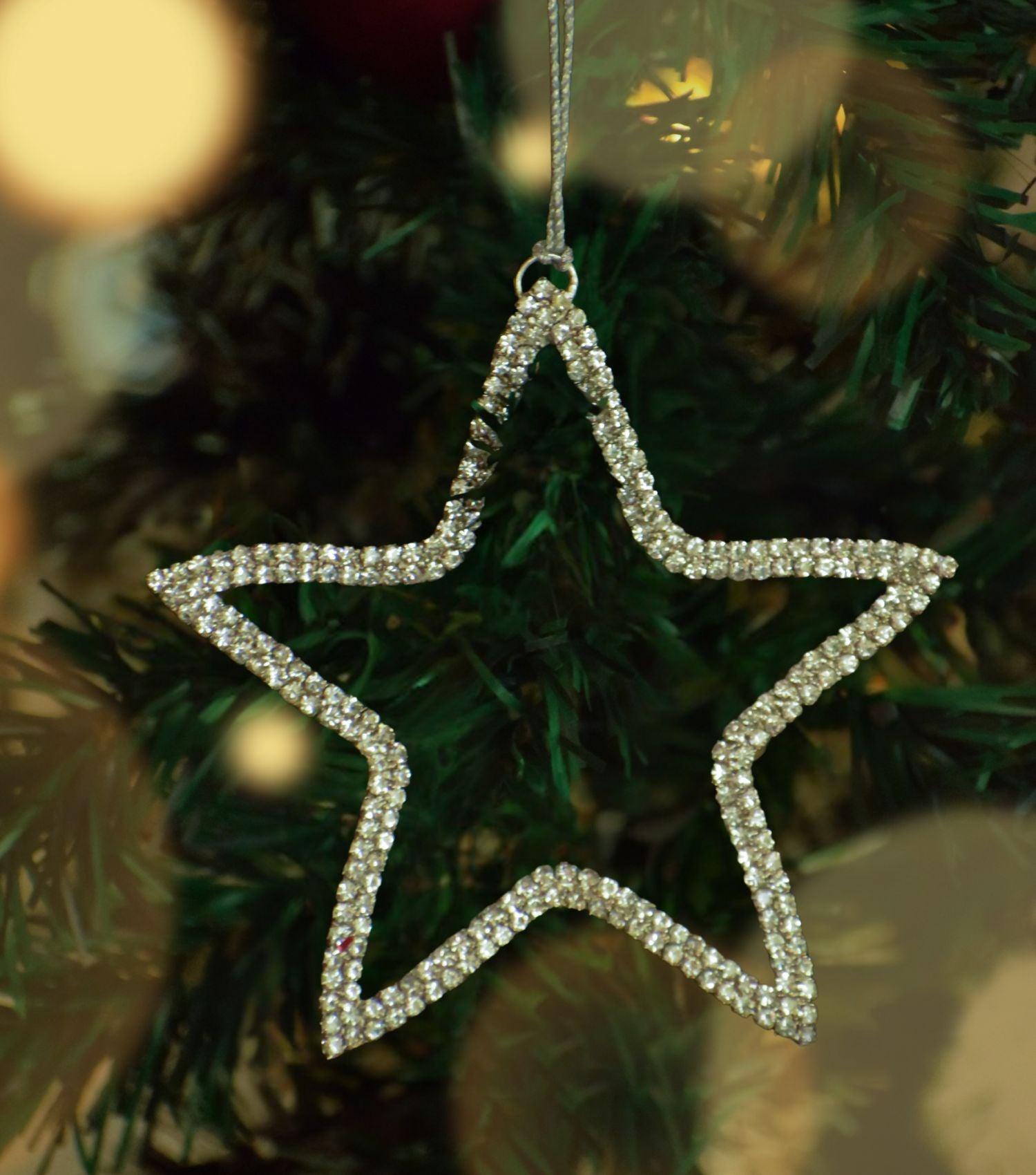 X Mas Beaded Star Ornament - Elvy Lifestyle