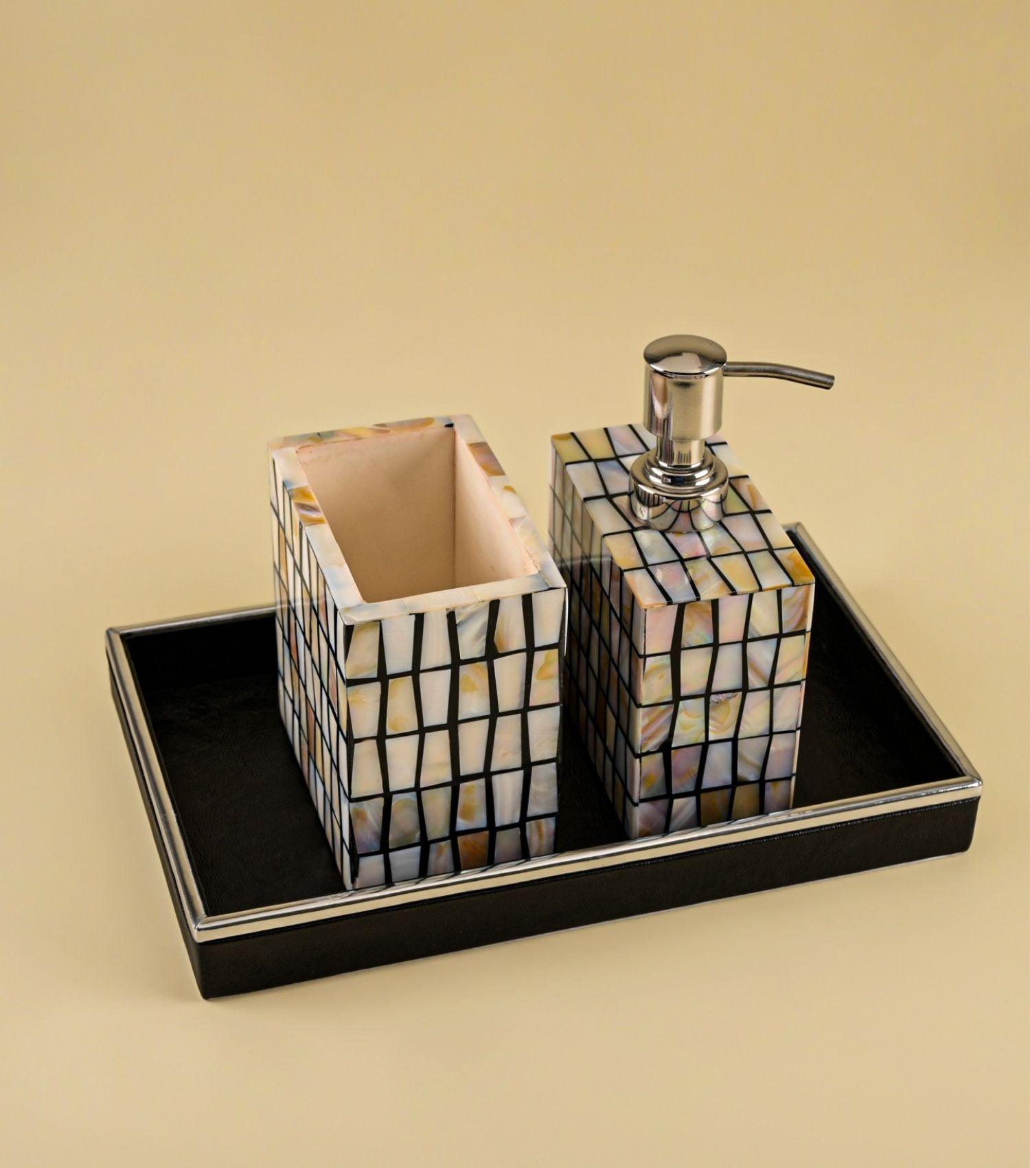 Splender Black Towel Tray - Elvy Lifestyle