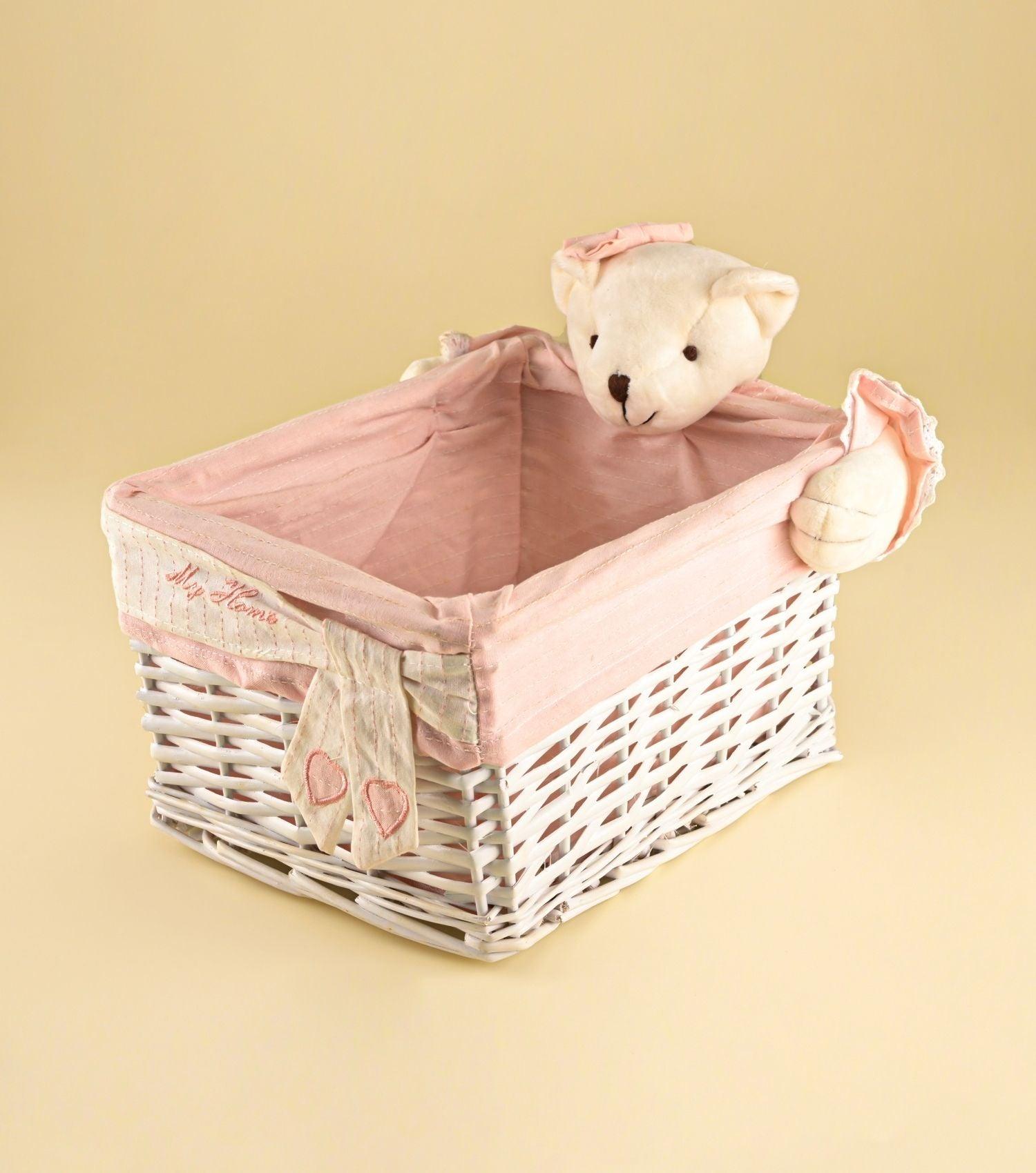 Bunny Bamboo Basket Small - Elvy Lifestyle