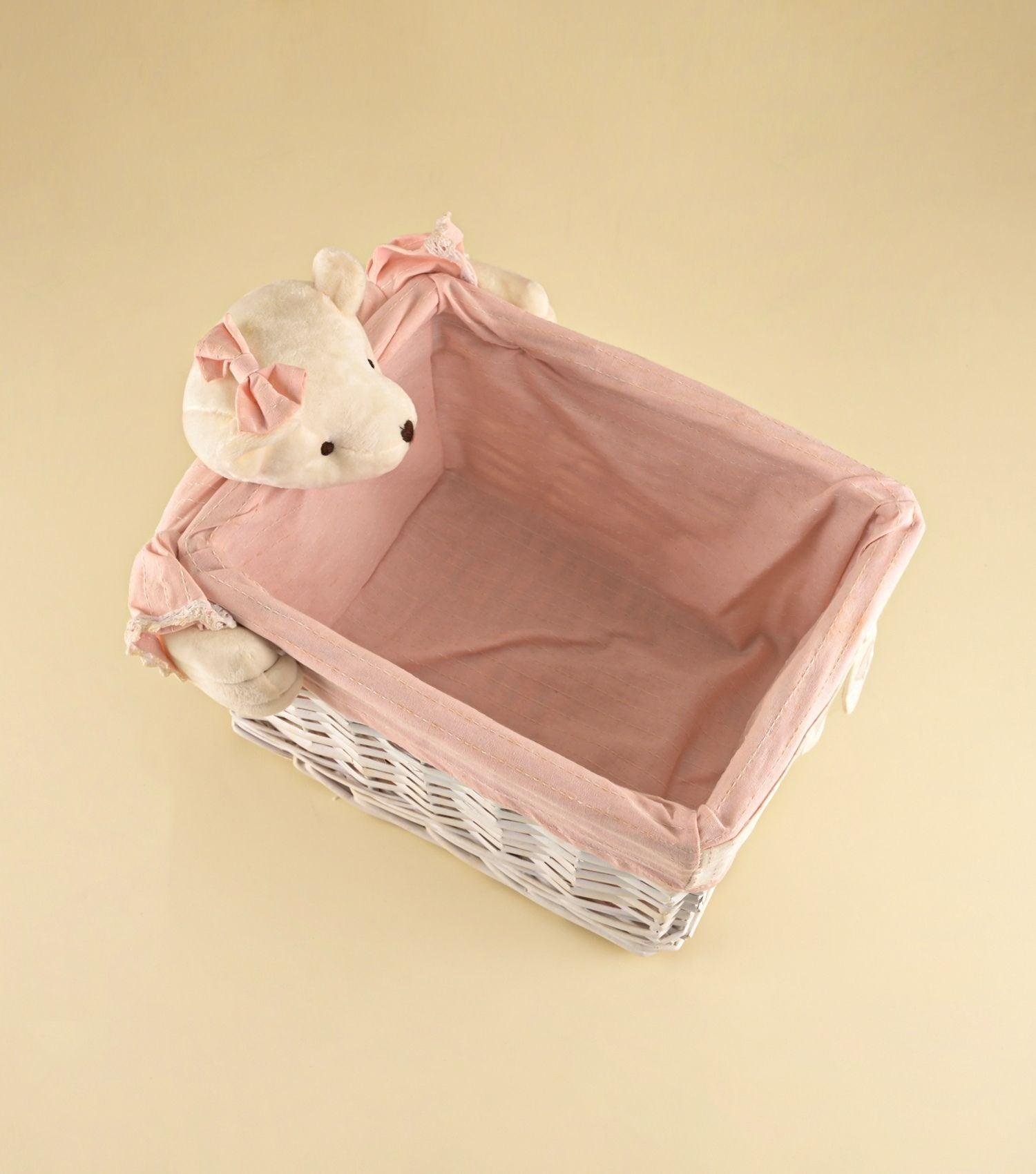 Bunny Bamboo Basket Small - Elvy Lifestyle