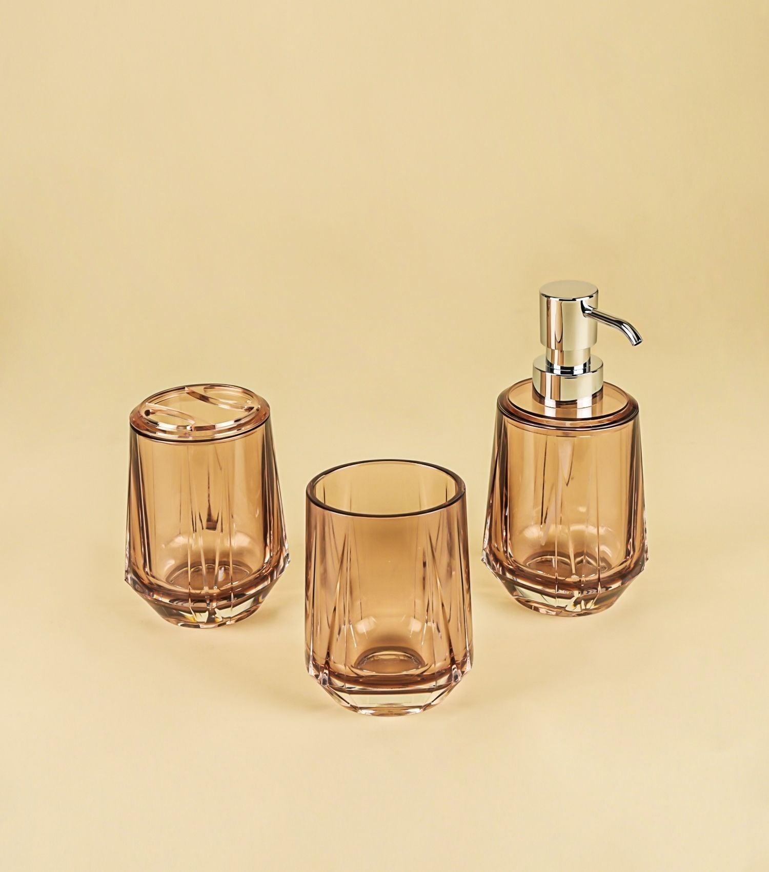 Rose Quartz Bath Set of 3 - Elvy Lifestyle