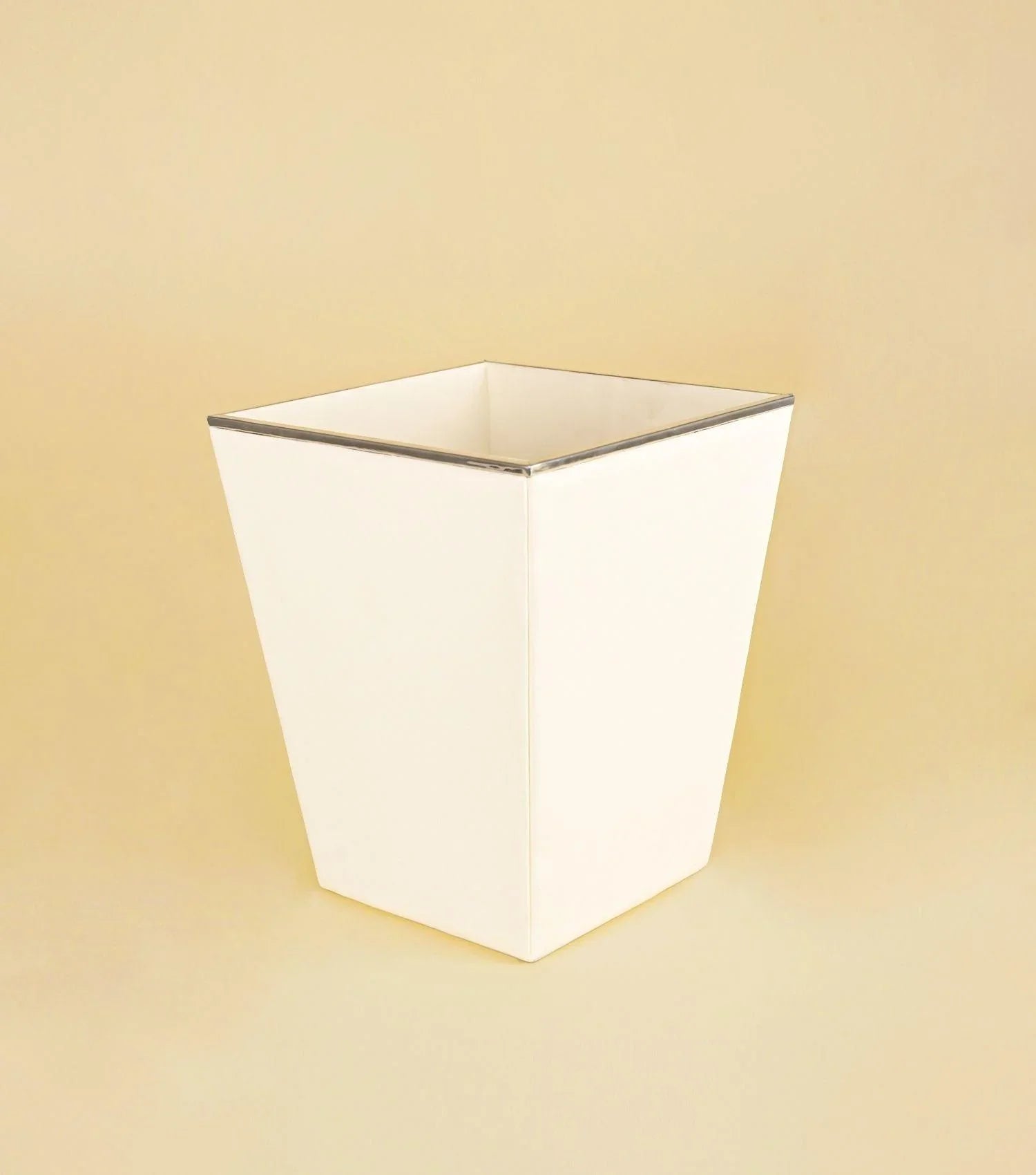 Spectrum Clear Waste Bin White - Elvy Lifestyle