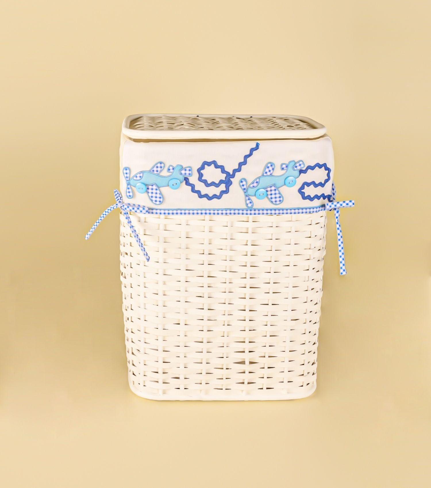 Blue Aeroplane Laundry Bin - Elvy Lifestyle