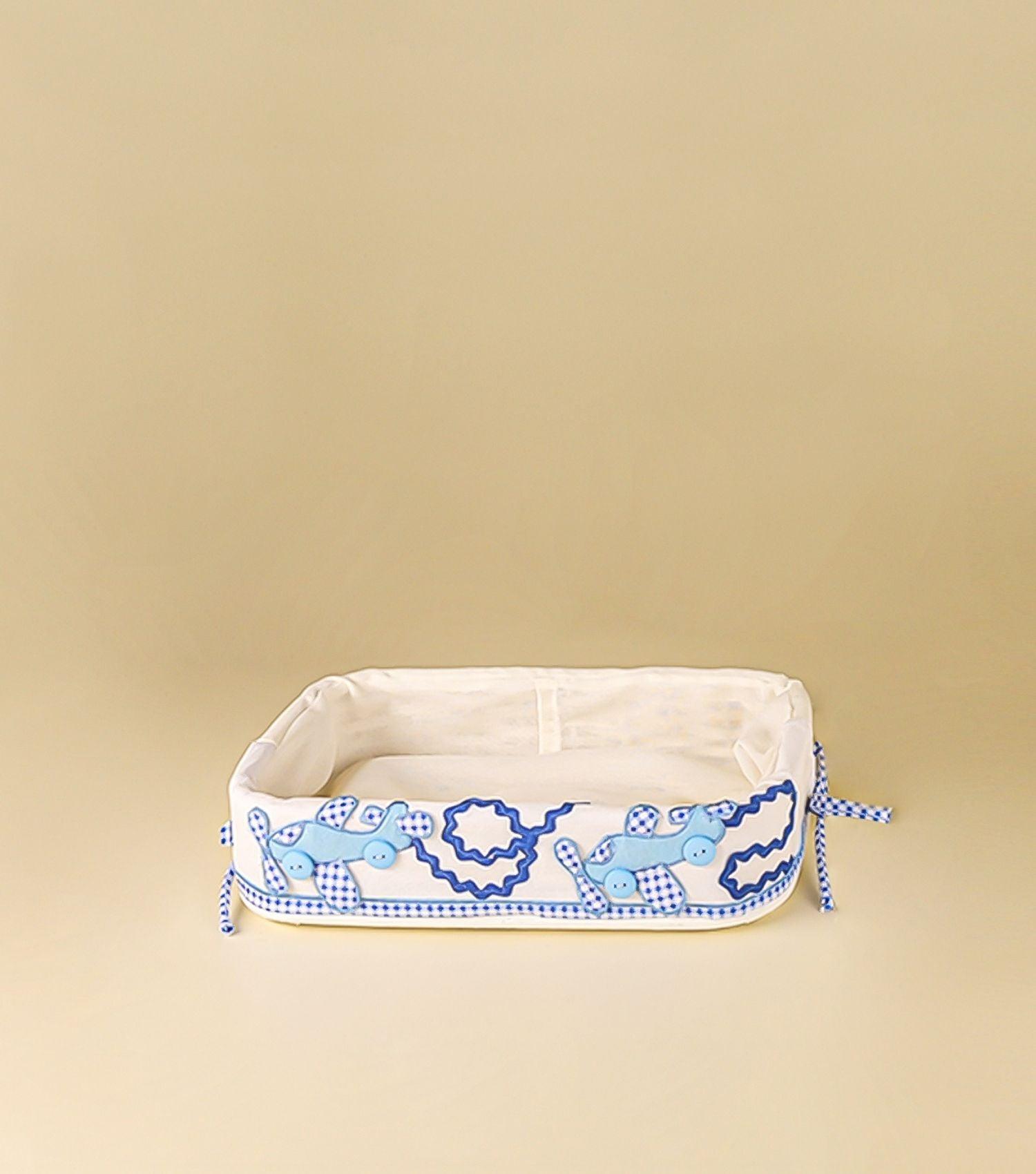 Blue Aeroplane Basket - Elvy Lifestyle