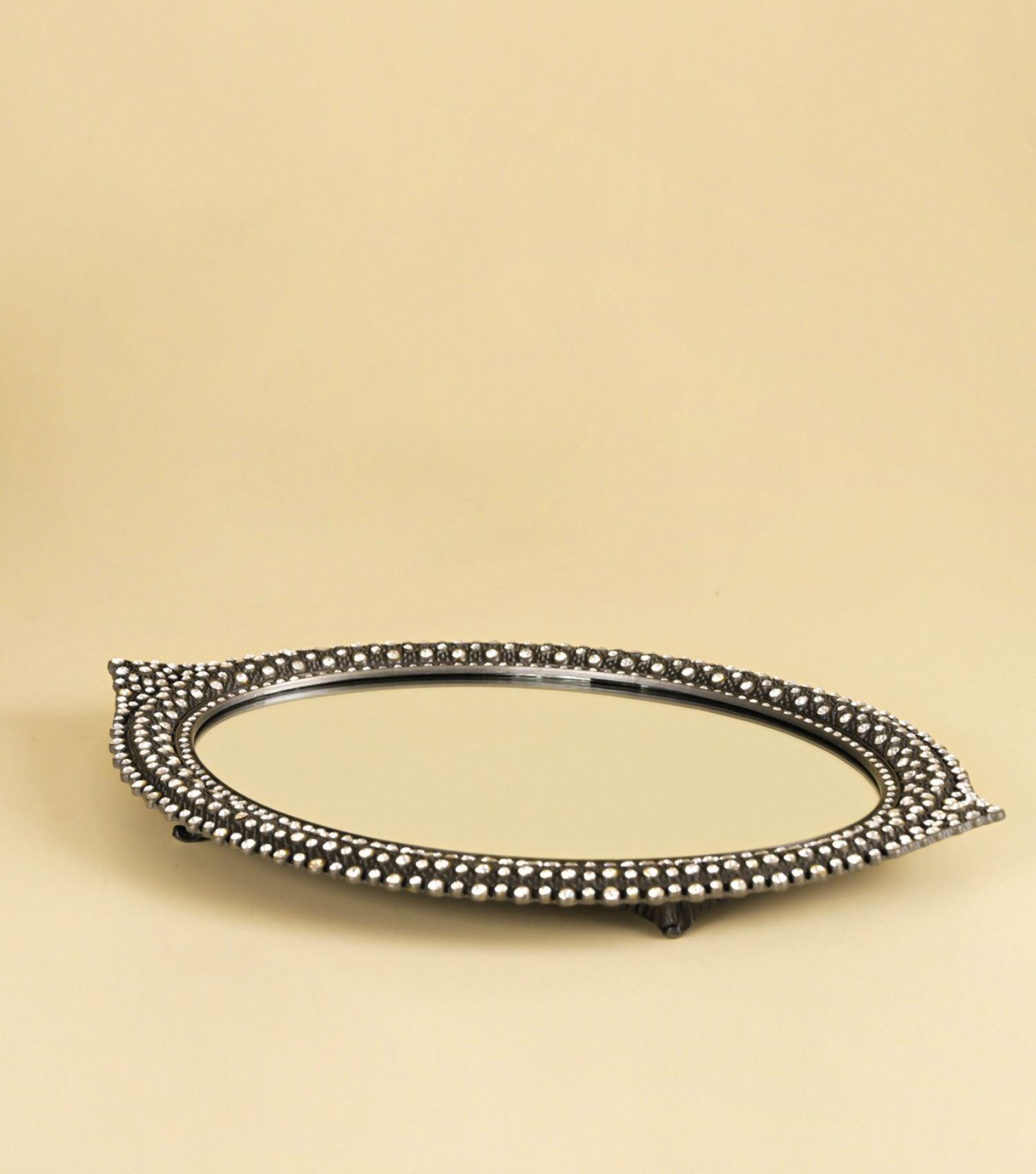 Glitz Oval Tray - Elvy Lifestyle