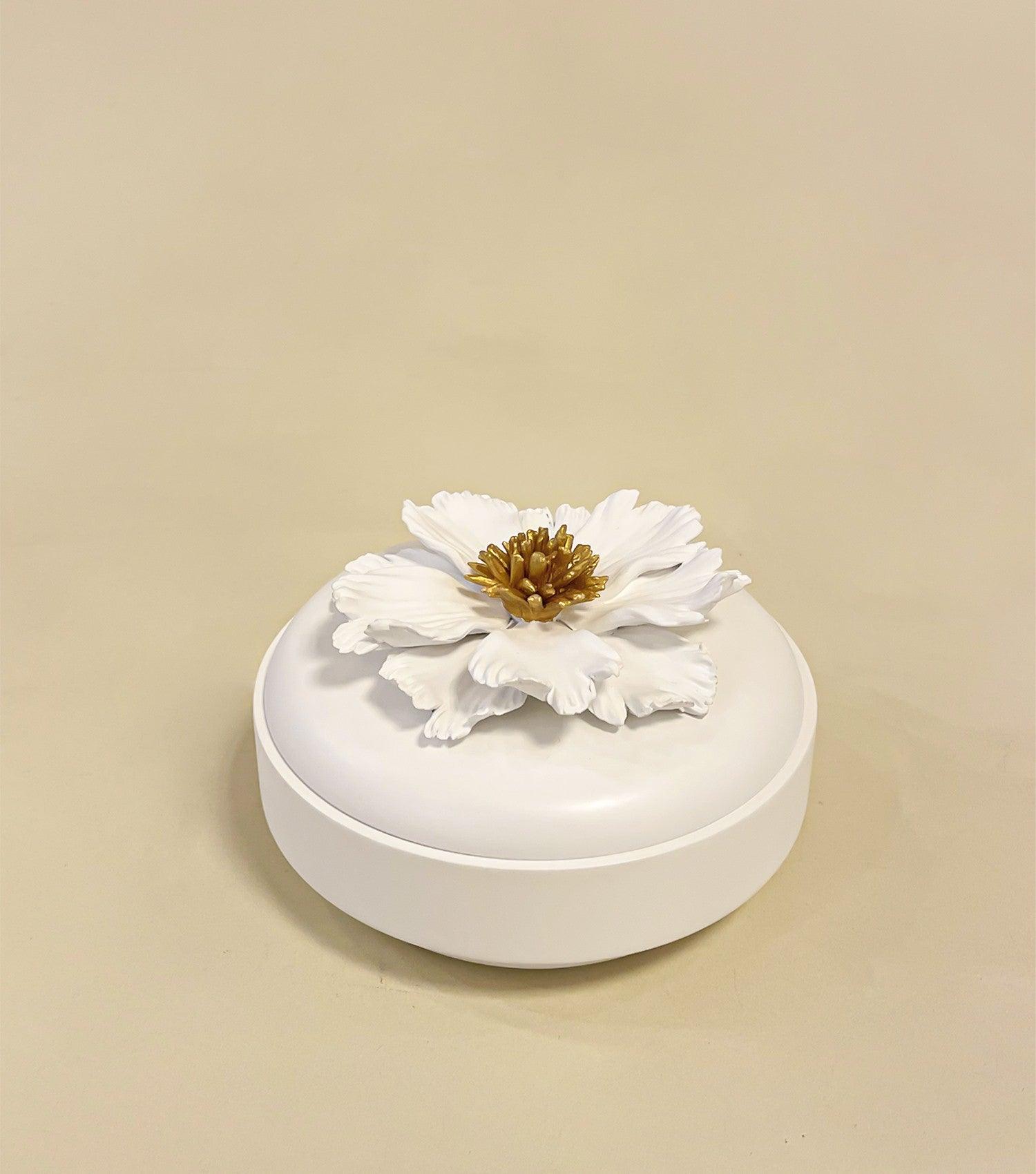 Magnolia Wooden Embellished Box - Elvy Lifestyle