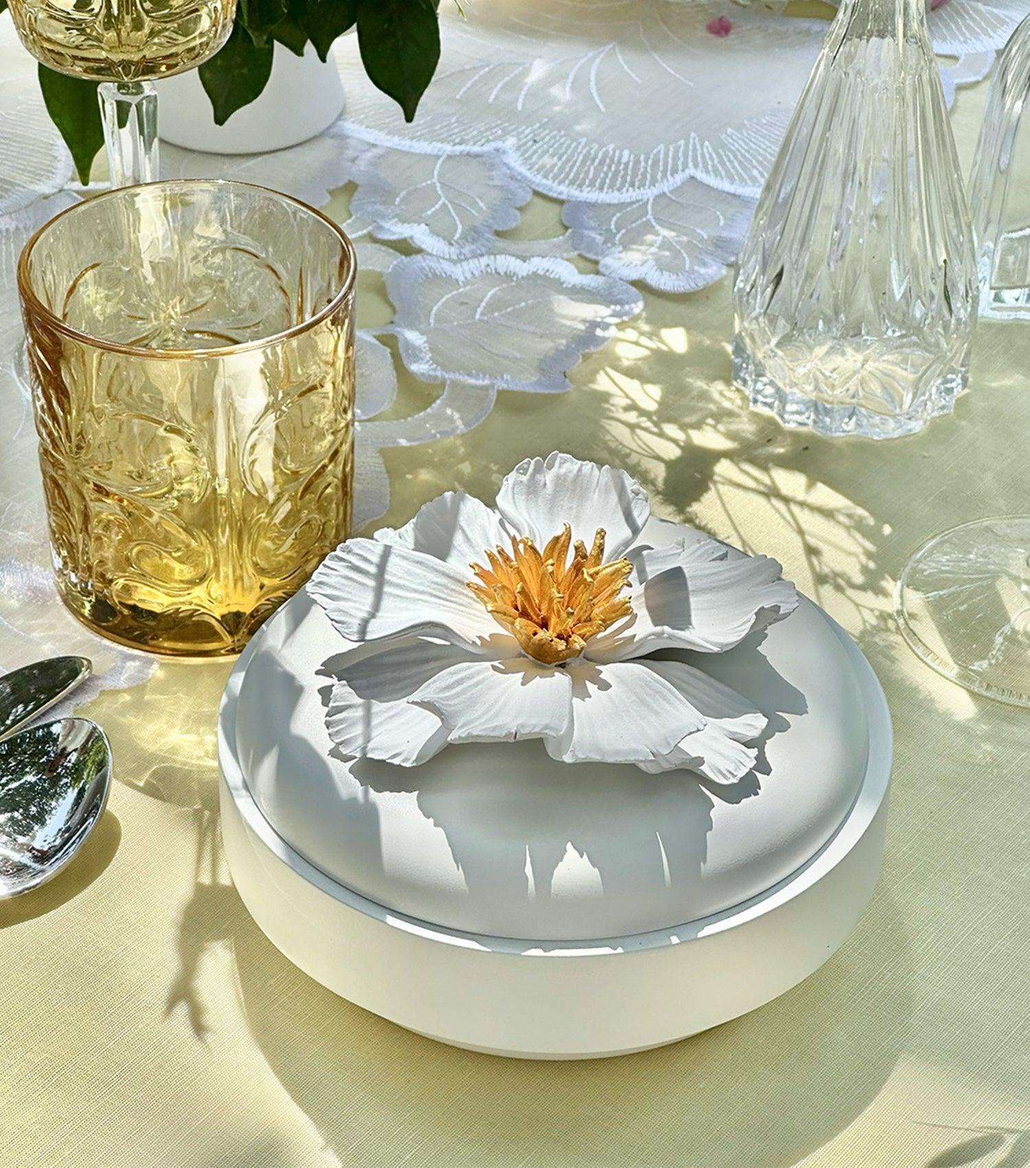 Magnolia Wooden Embellished Box - Elvy Lifestyle