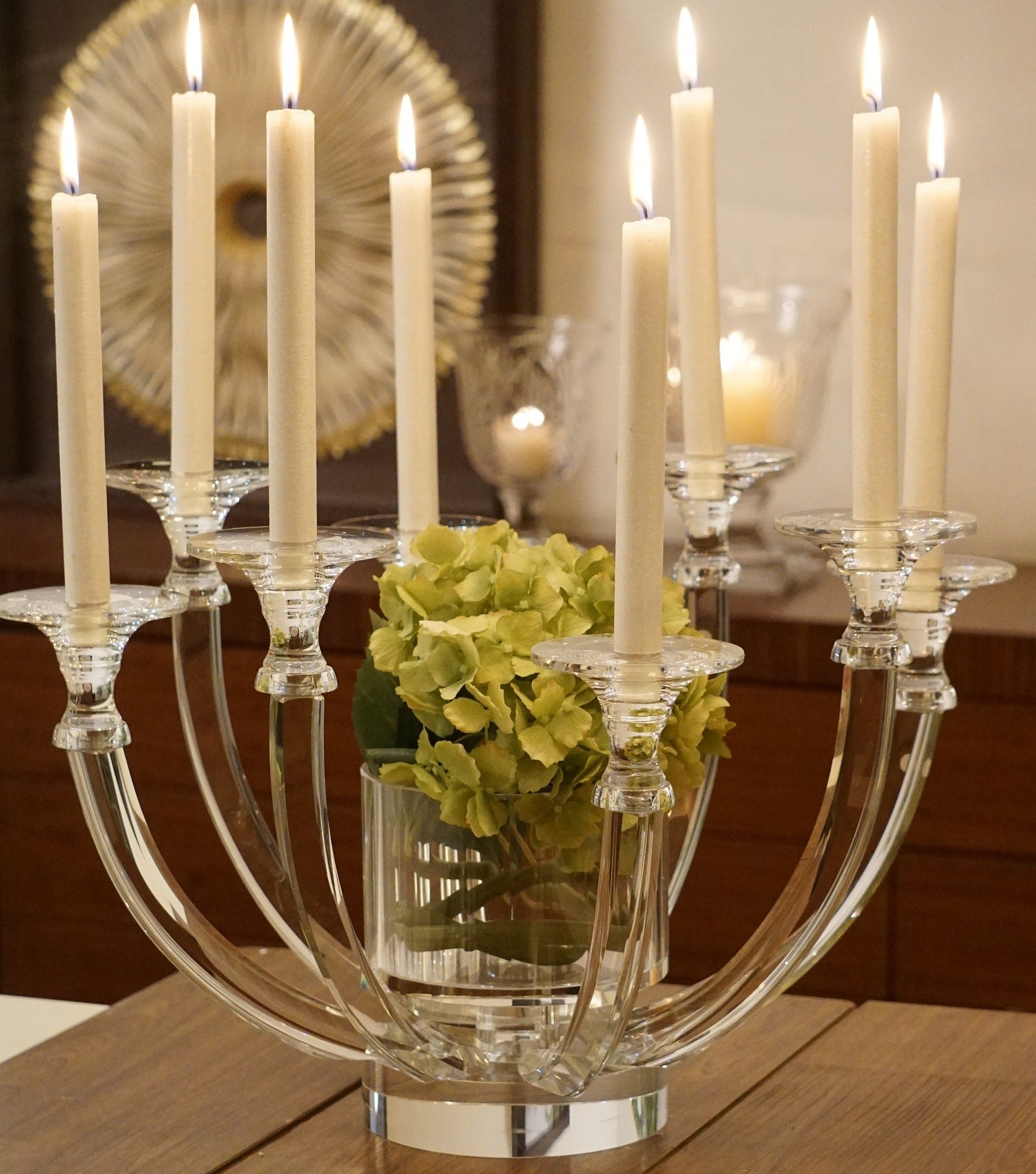 Crystal Candleholder and Vase