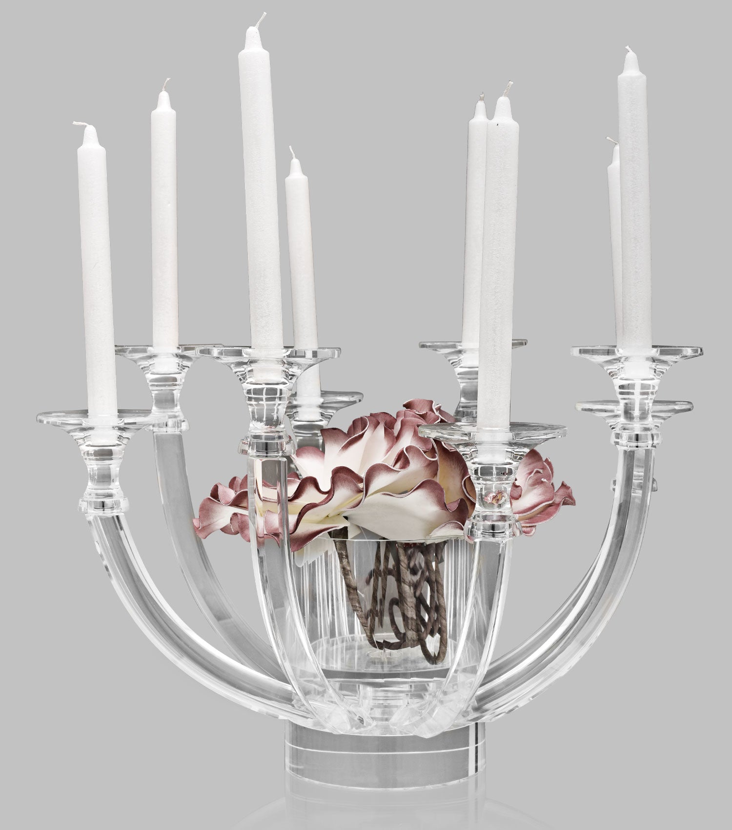 Crystal Candleholder and Vase