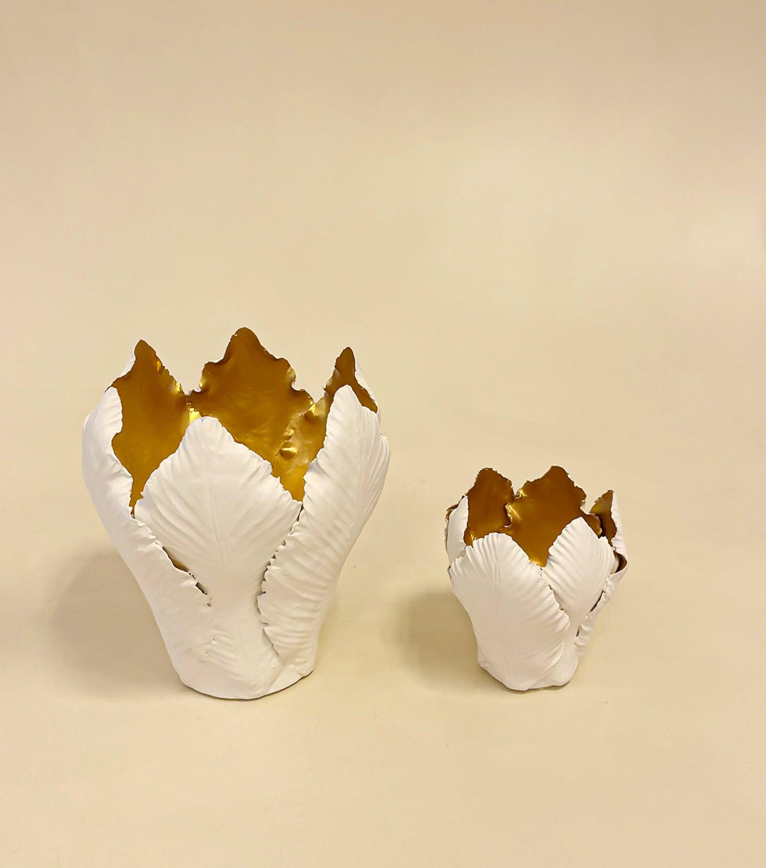 Magnolia Leaf Candle Holder - Large - Elvy Lifestyle