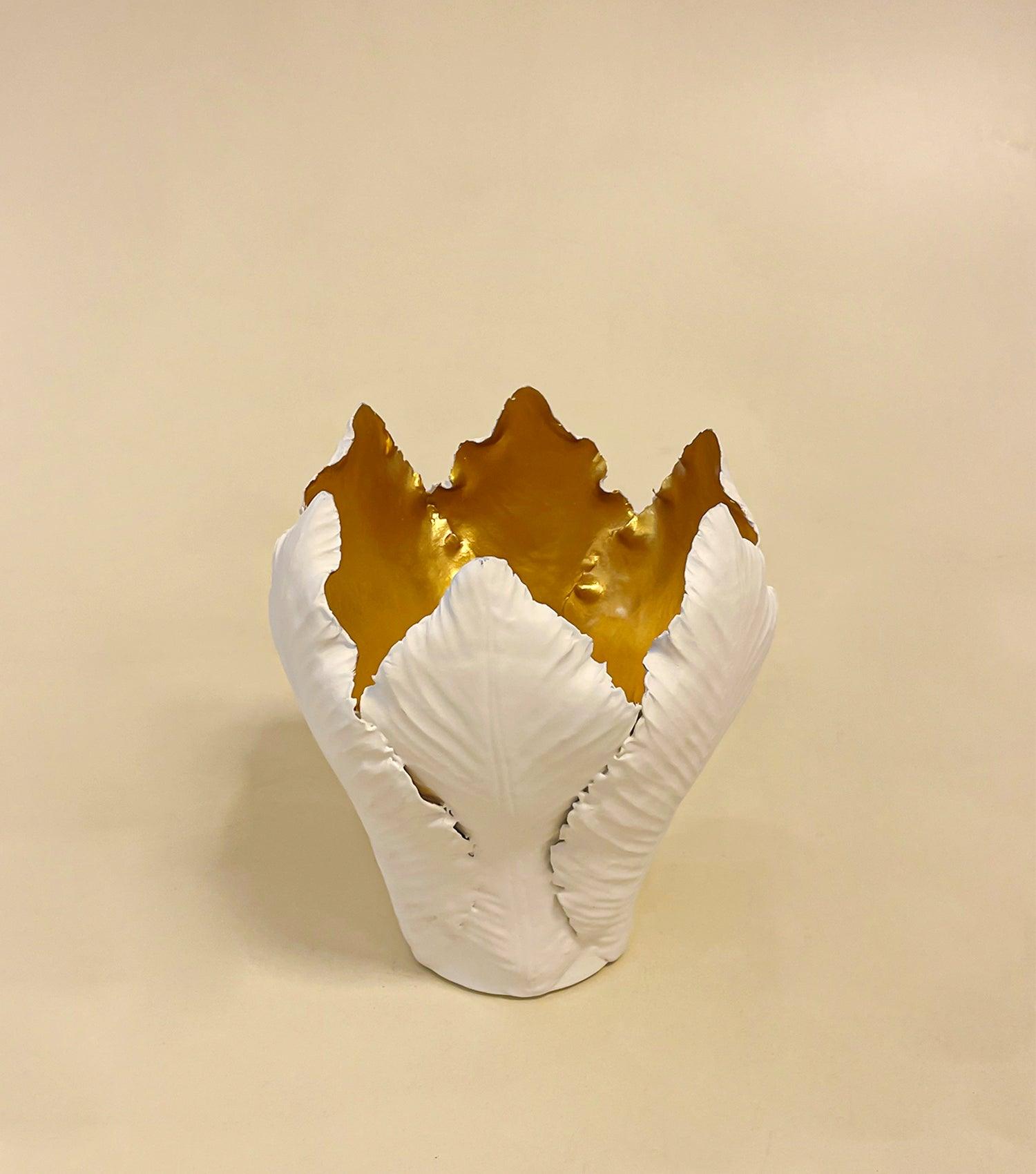 Magnolia Leaf Candle Holder - Large - Elvy Lifestyle