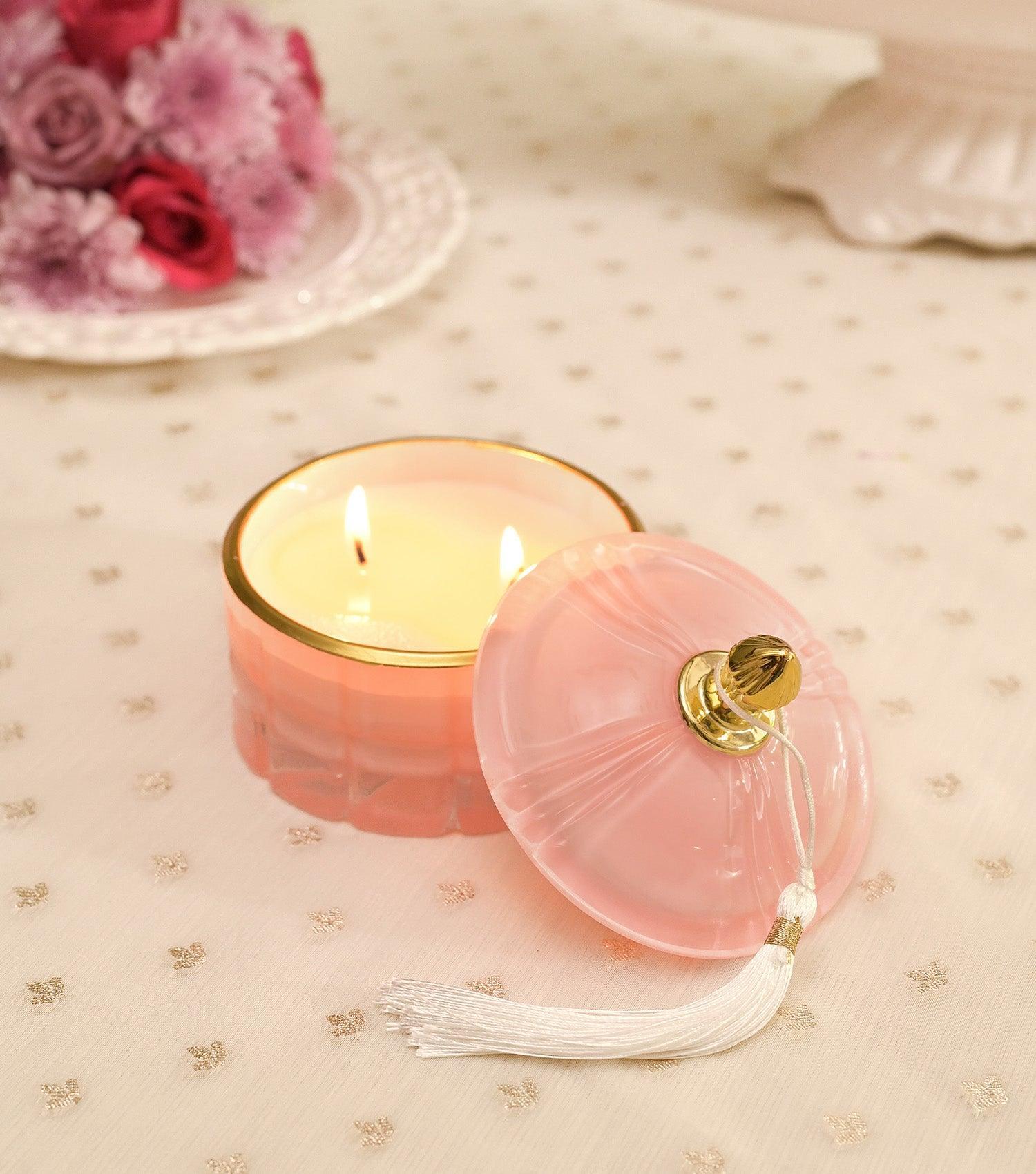 White Rose Jasmine Votive Jar - Elvy Lifestyle