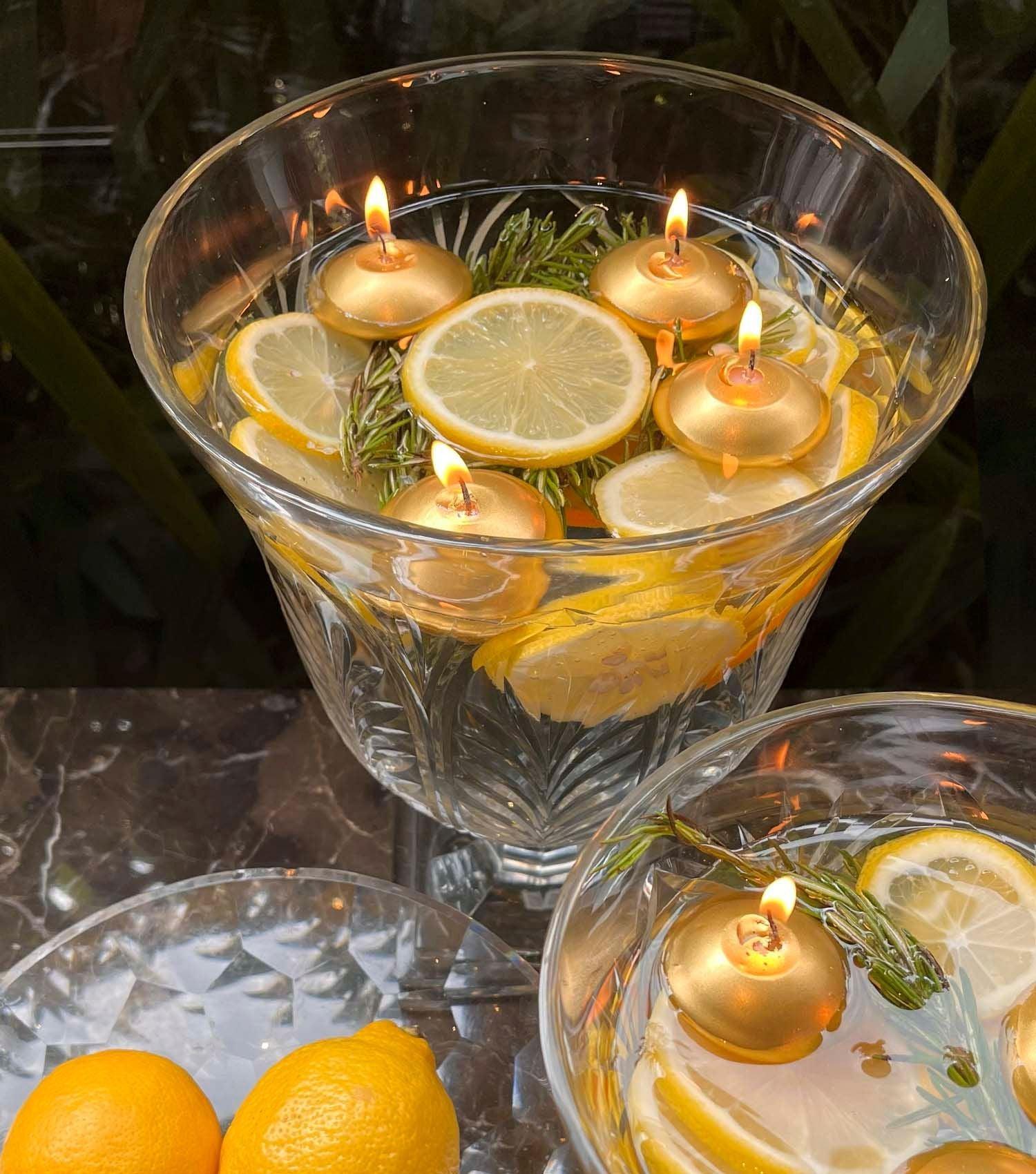 Alfa floating candles gold - Elvy Lifestyle