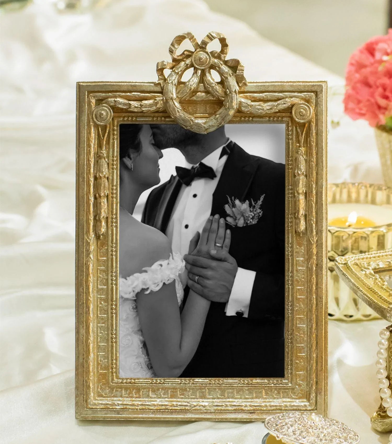 Empress Frame Champagne Gold 4x6 - Elvy Lifestyle